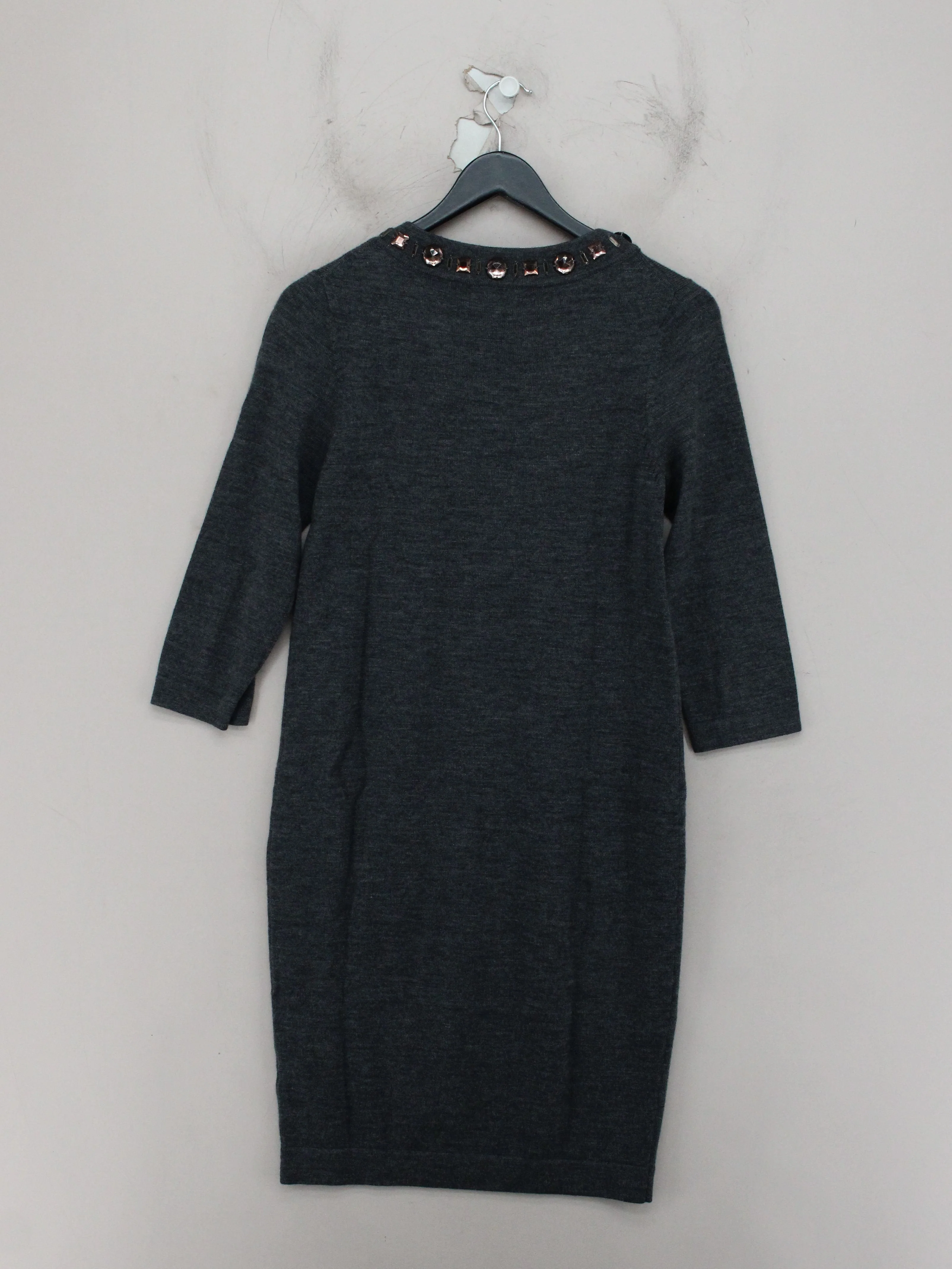 Boden Jumper Mini Dress UK10 in Grey - Image 2