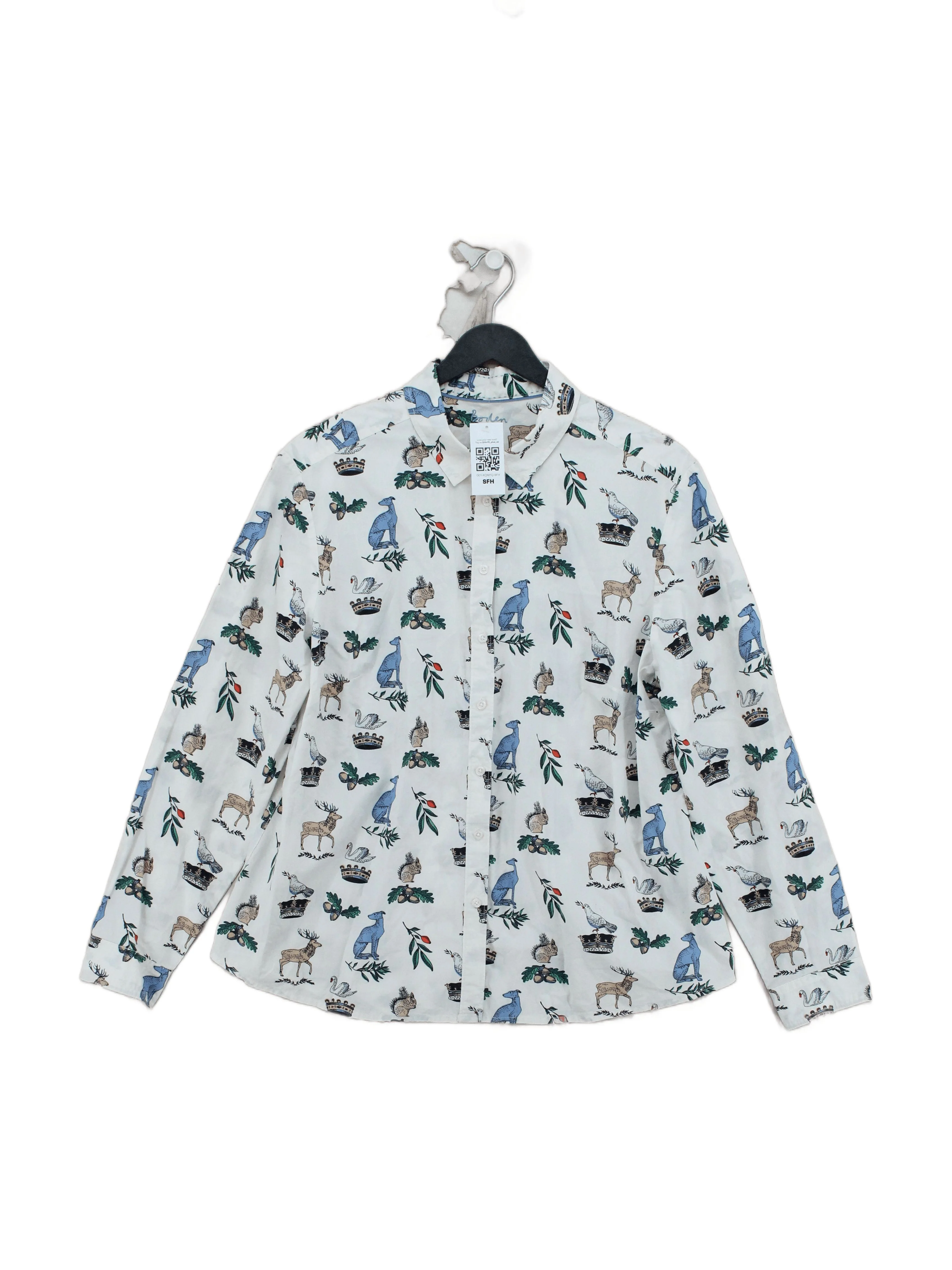 Boden Men's Shirt L White 100% Cotton Basic