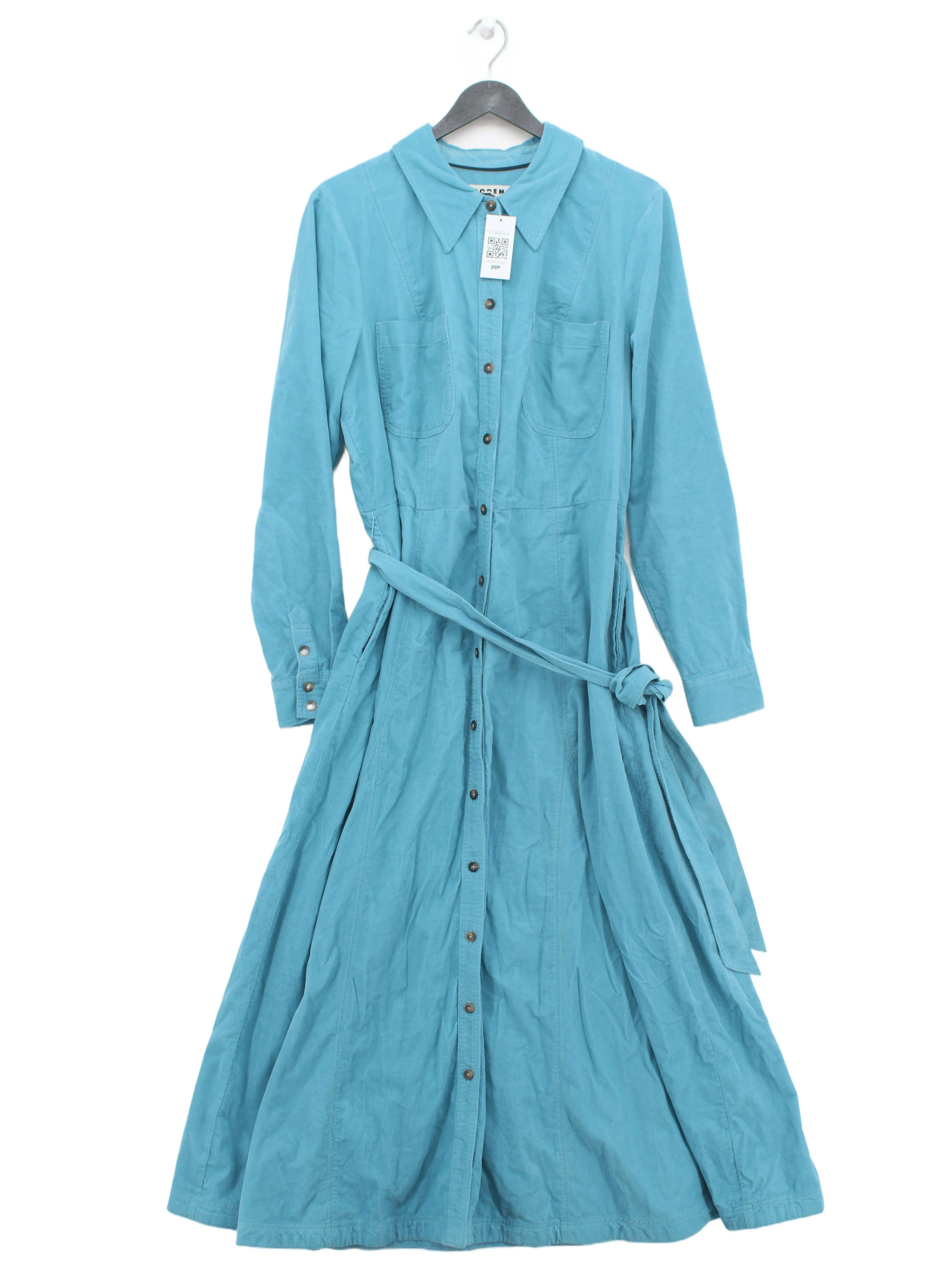 Boden Shirt Maxi Dress UK18 in Blue