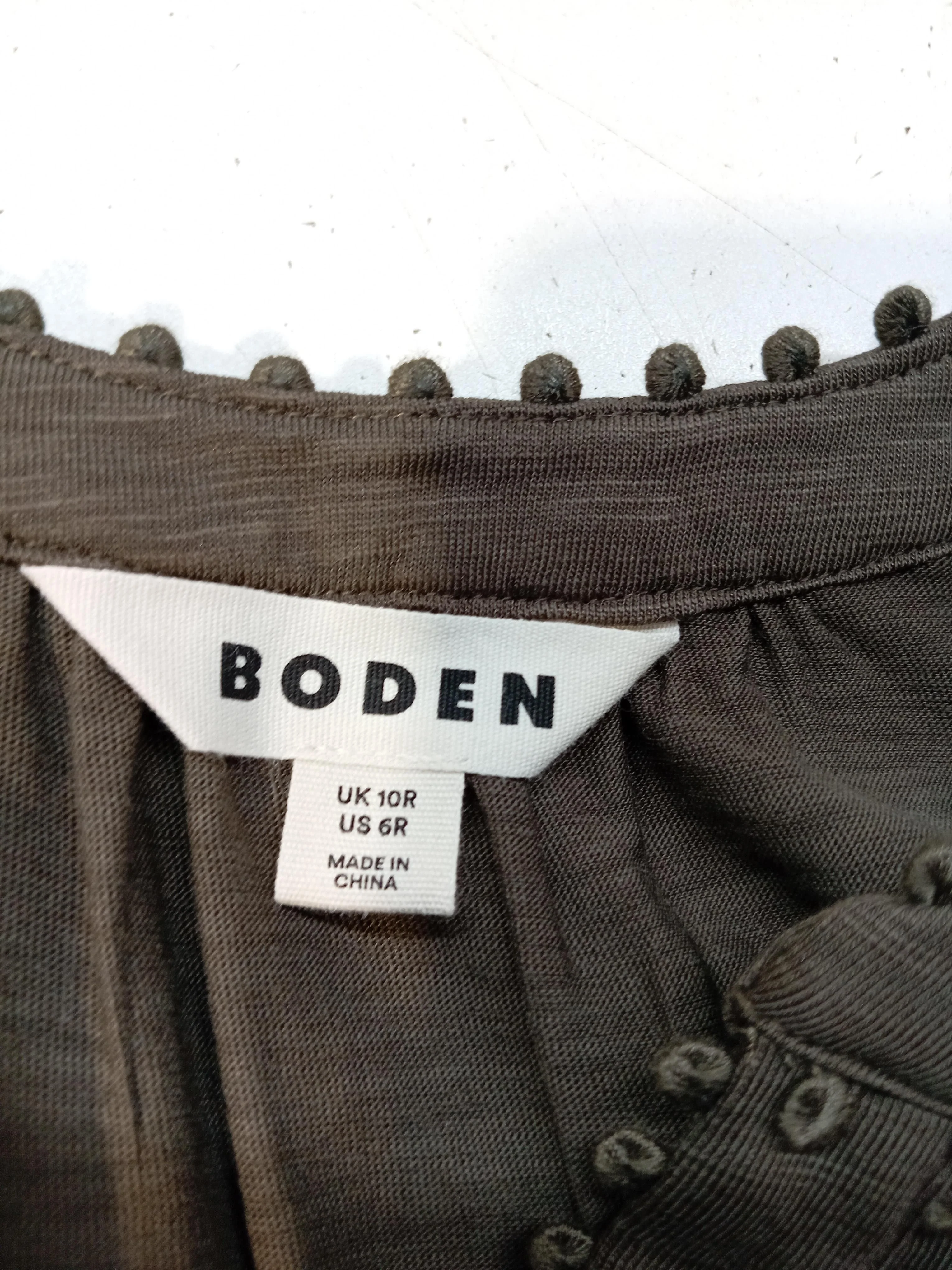 Boden Shirt Midi Dress UK10 in Green - Image 5
