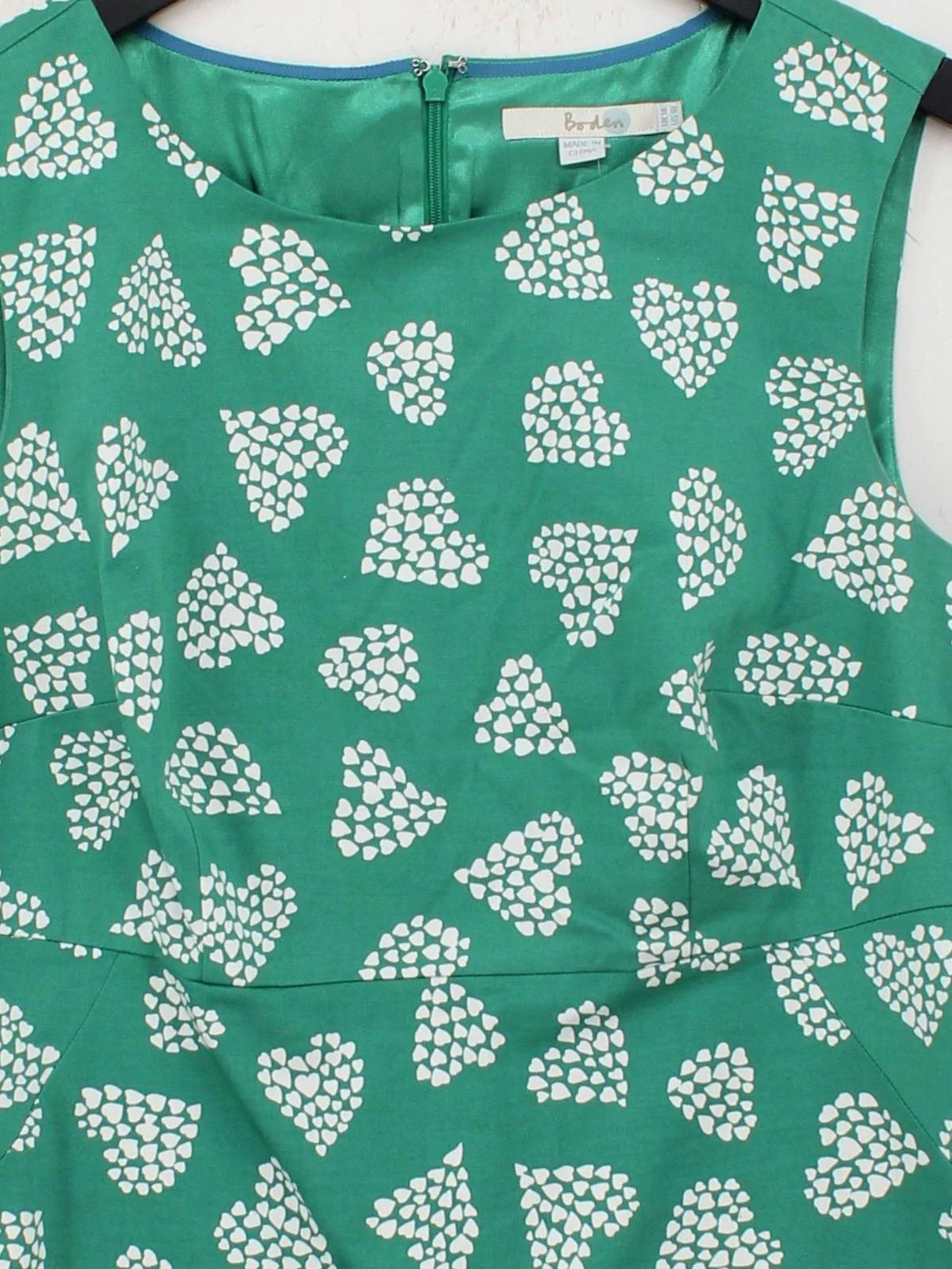 Boden Shirt Midi Dress UK14 in Green - Image 3