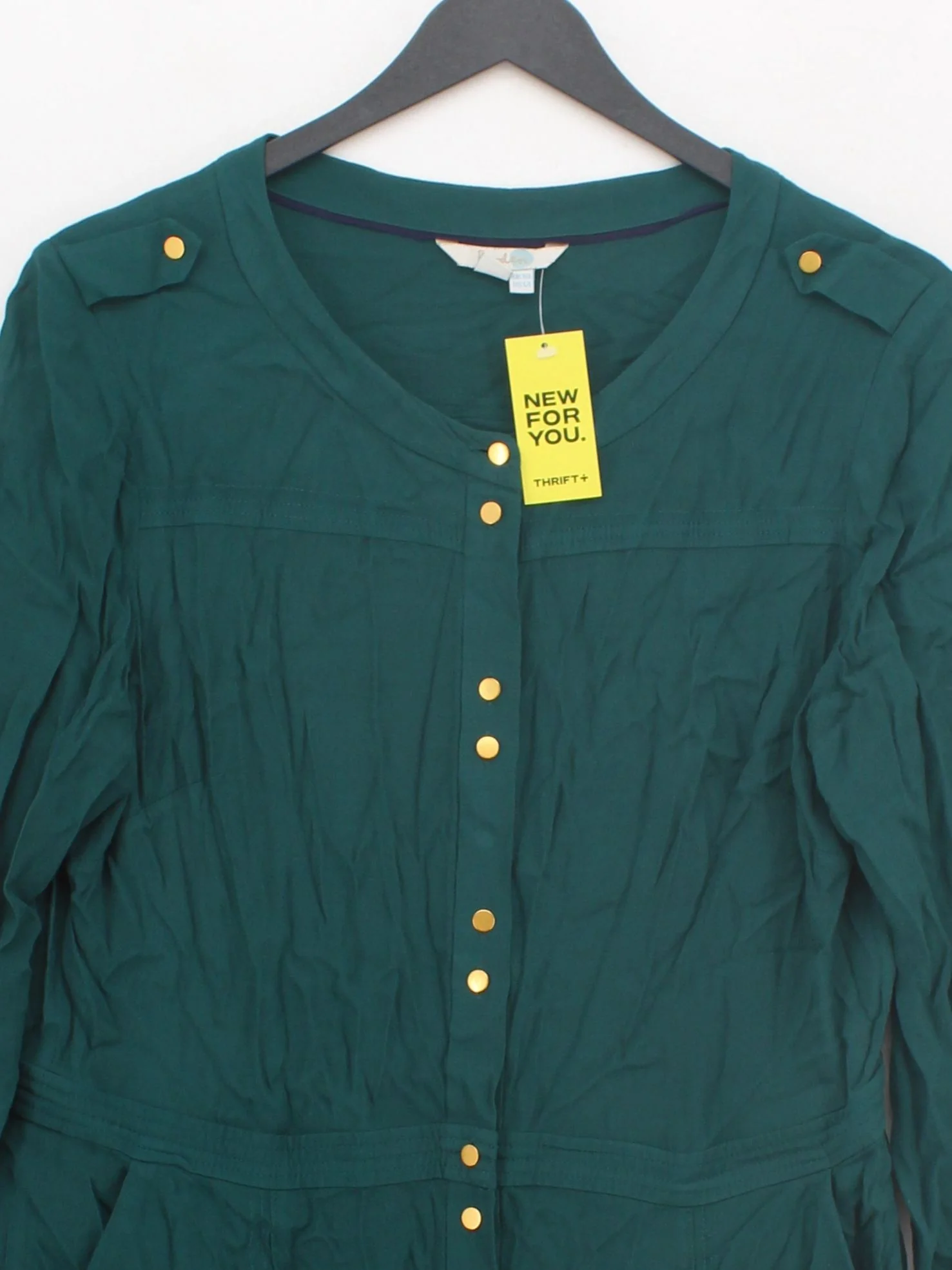 Boden Shirt Midi Dress UK16 in Green - Image 3