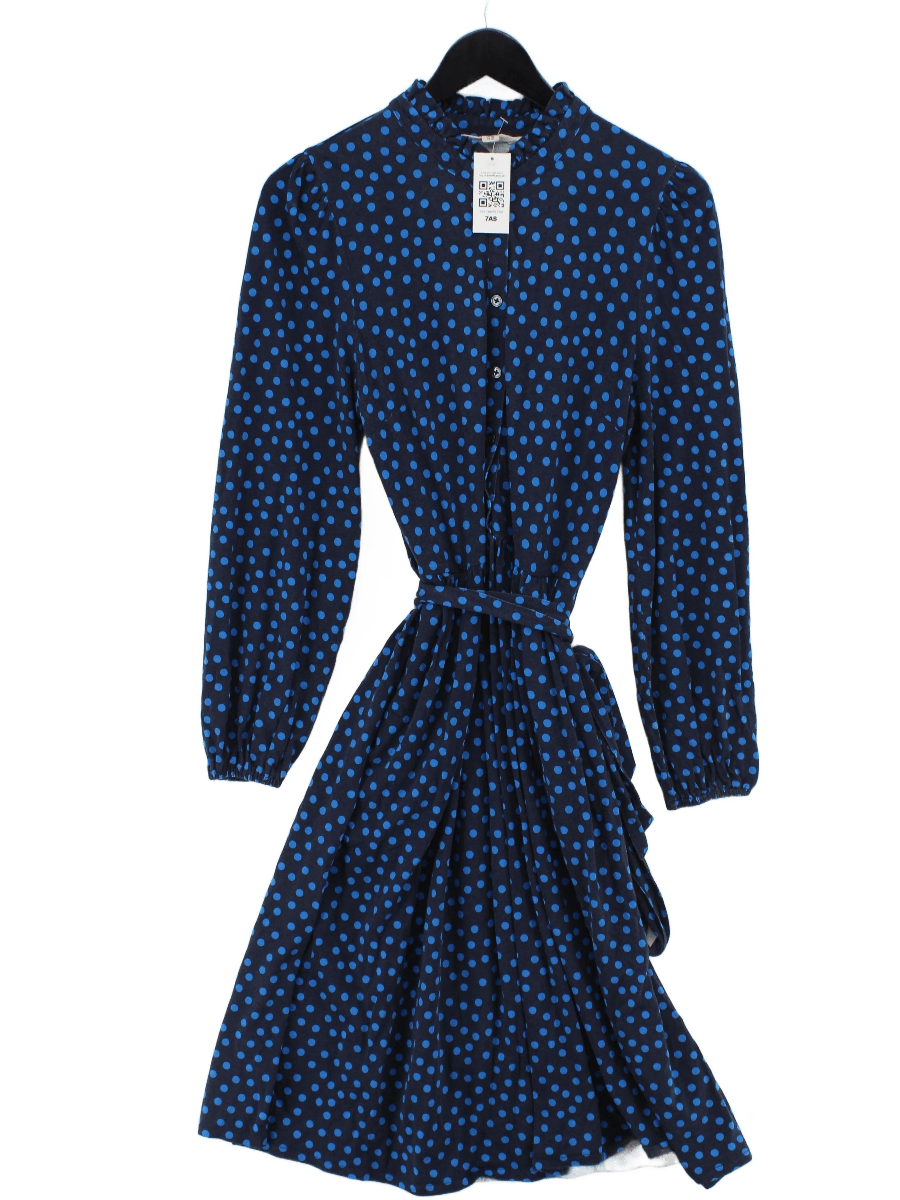 Boden Shirt Mini Dress UK14 in Blue