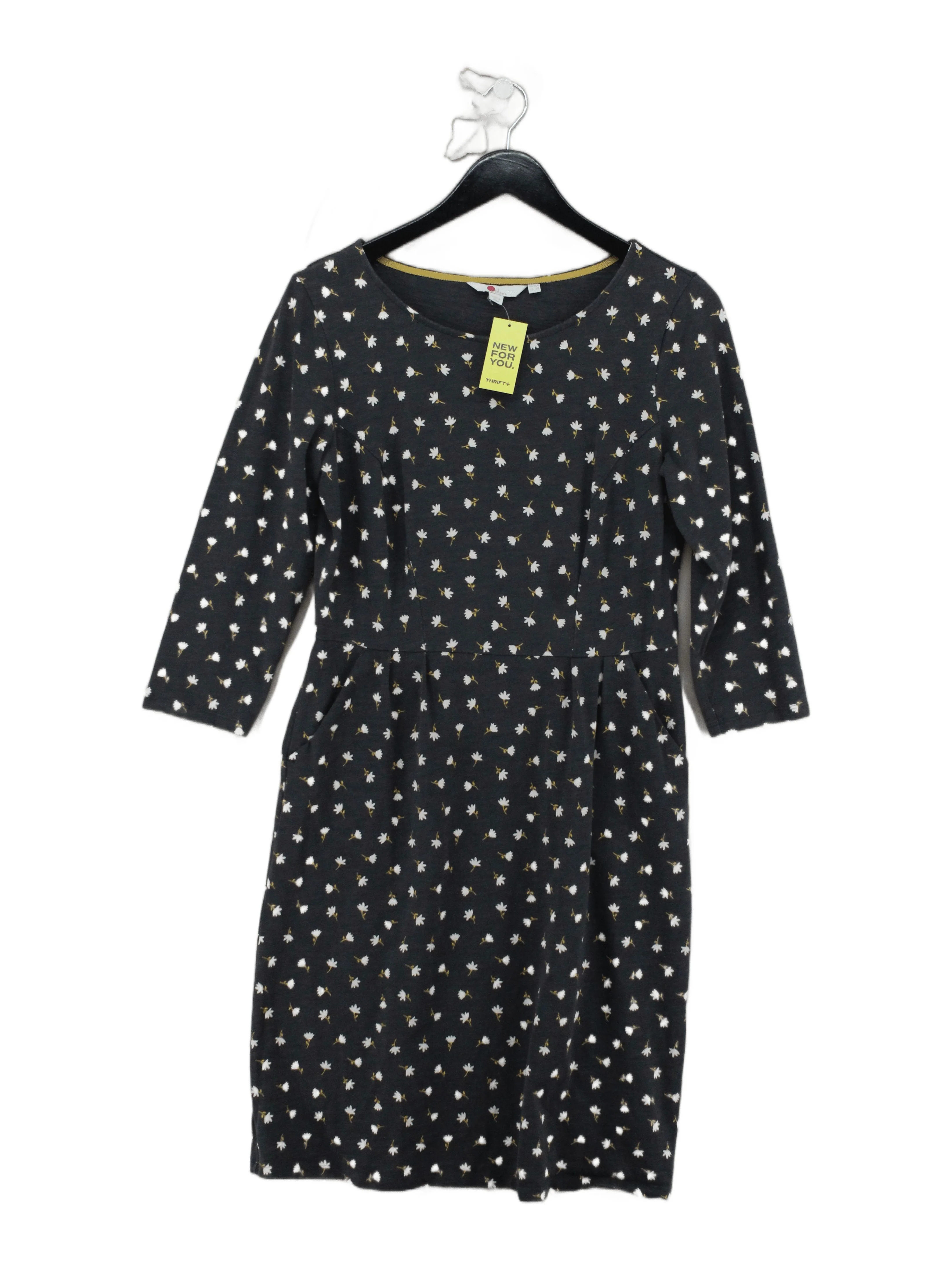 Boden Skater Midi Dress UK12 in Grey