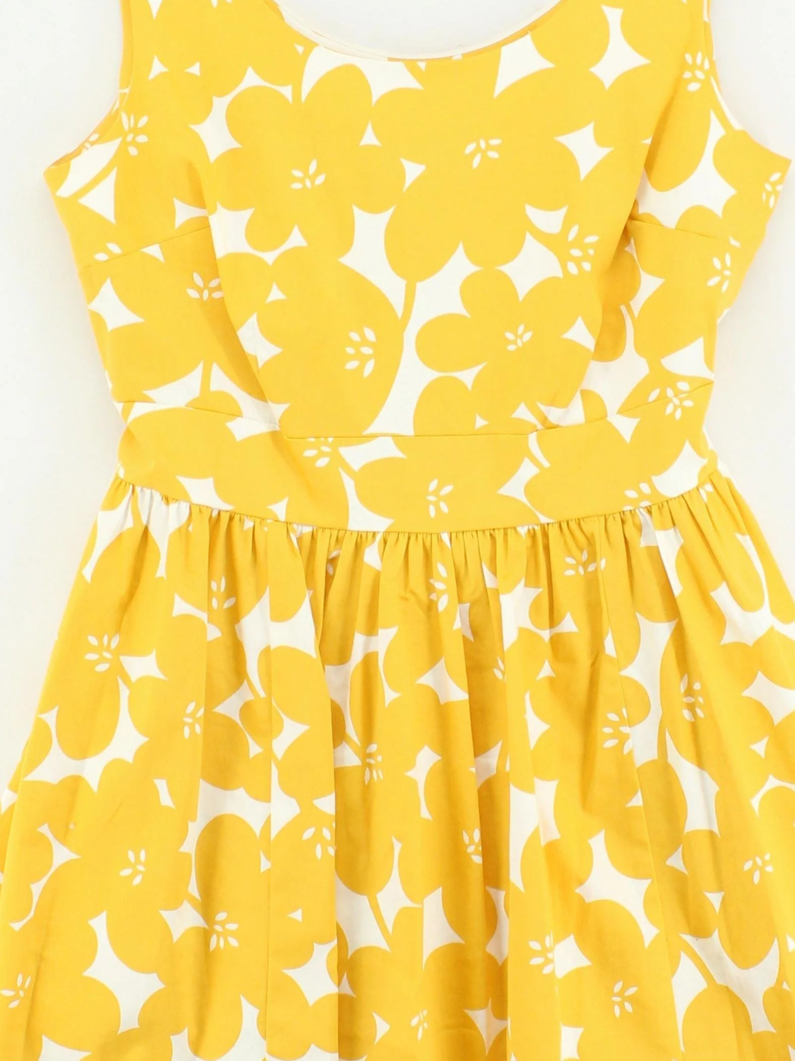 Boden Skater Mini Dress UK18 in Yellow - Image 3