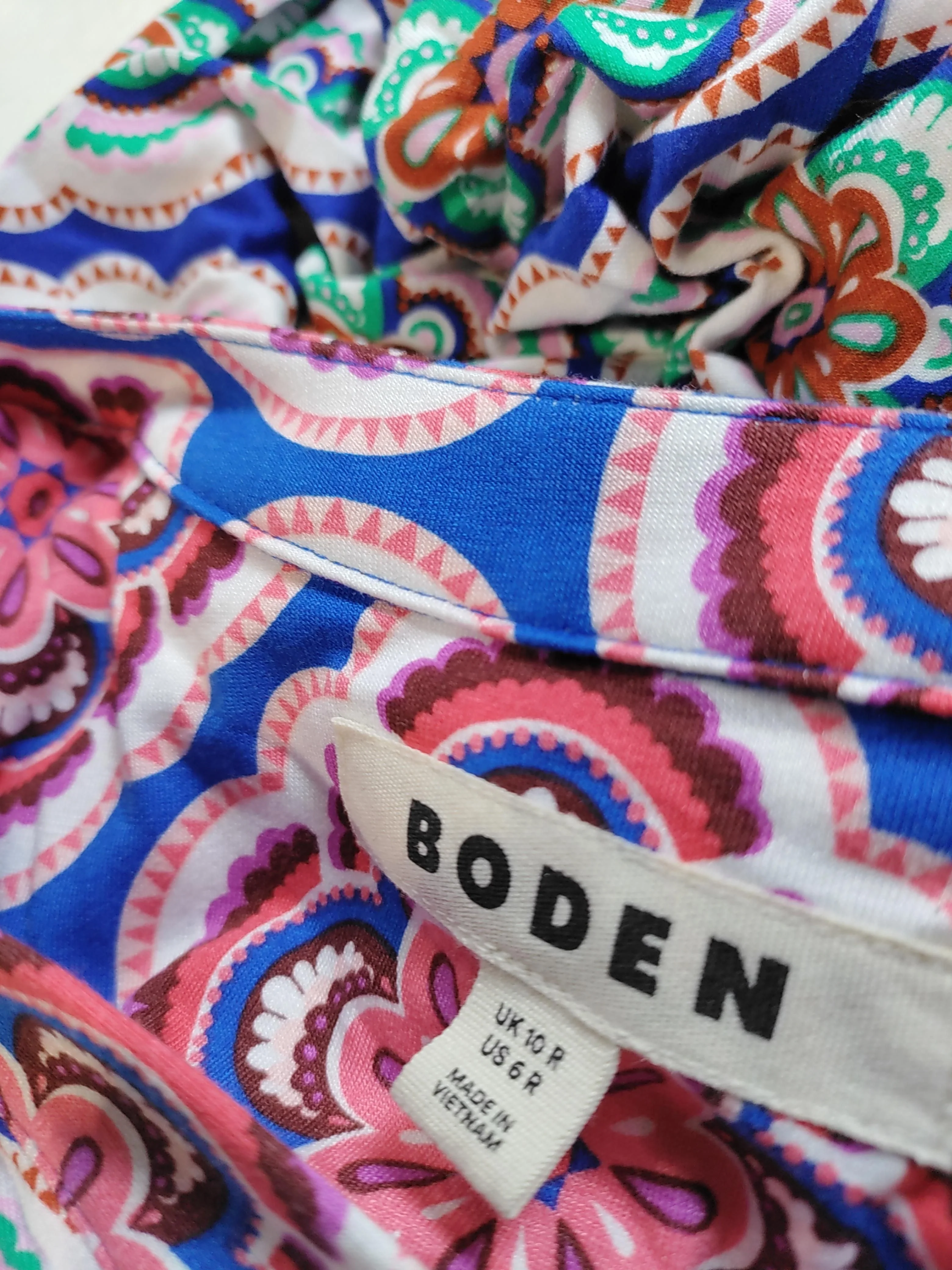 Boden T-Shirt Midi Dress UK10 in Multi - Image 5