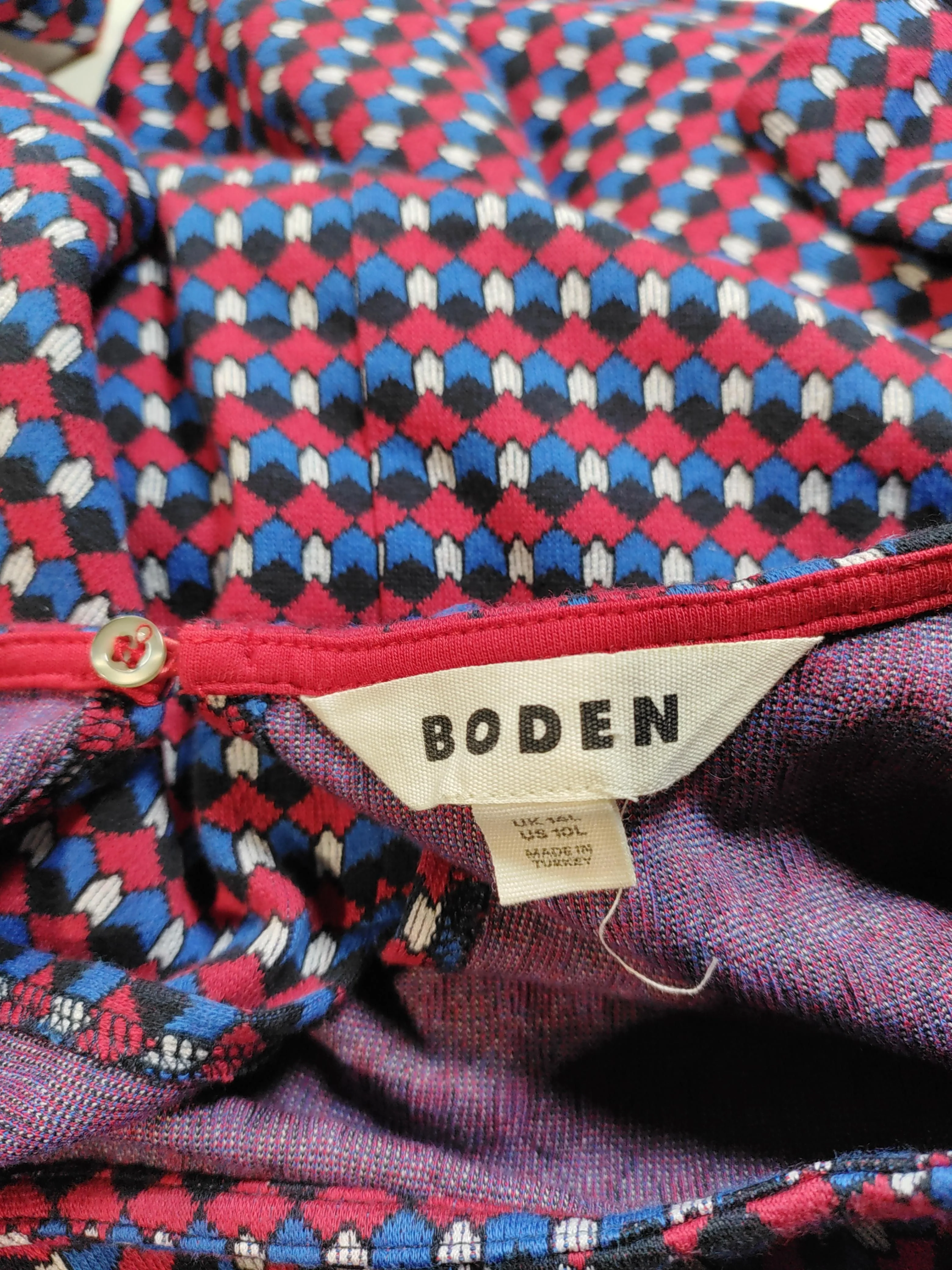 Boden T-Shirt Midi Dress UK14 in Multi - Image 5