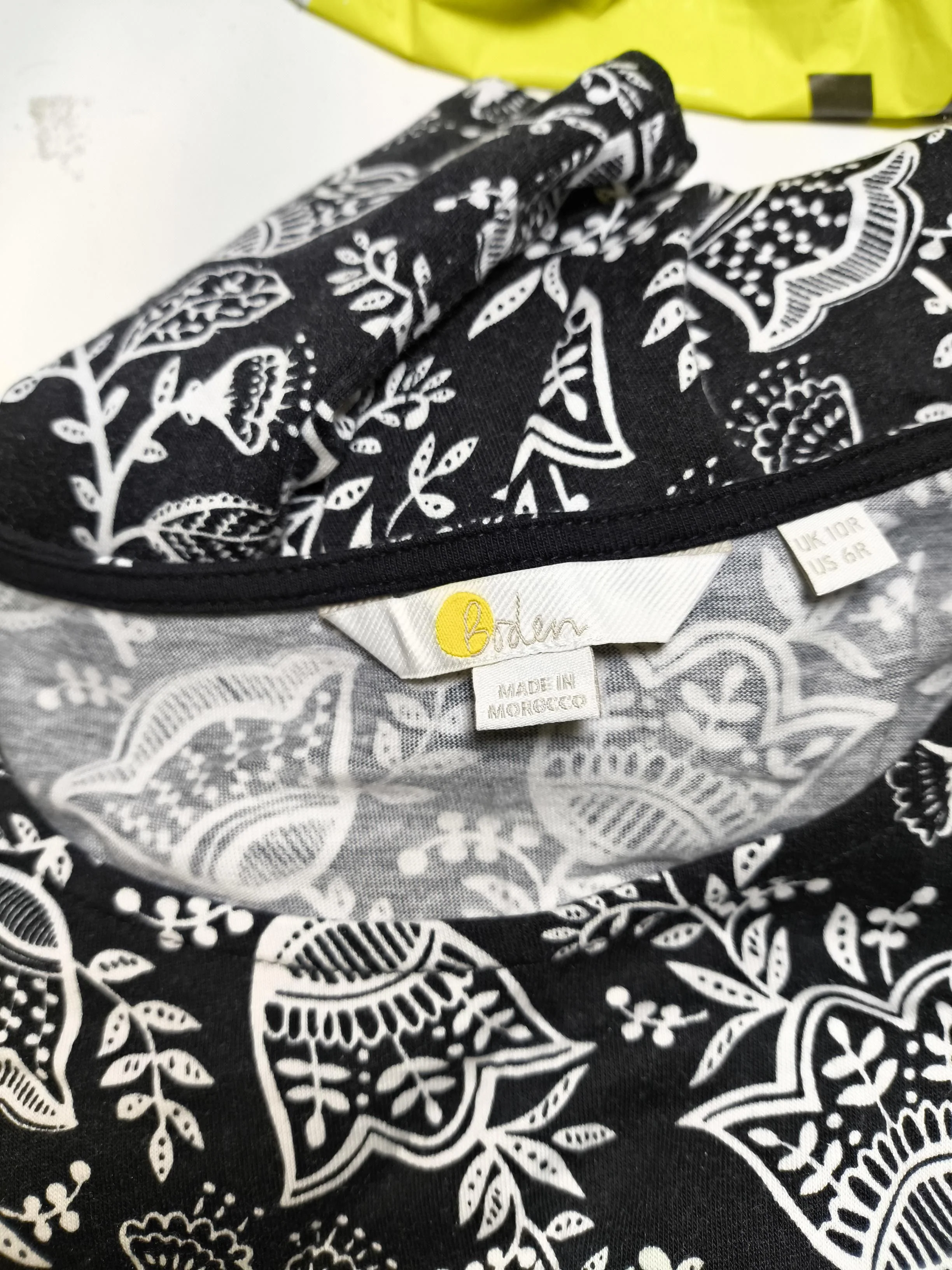 Boden T-Shirt Mini Dress UK10 in Black - Image 5