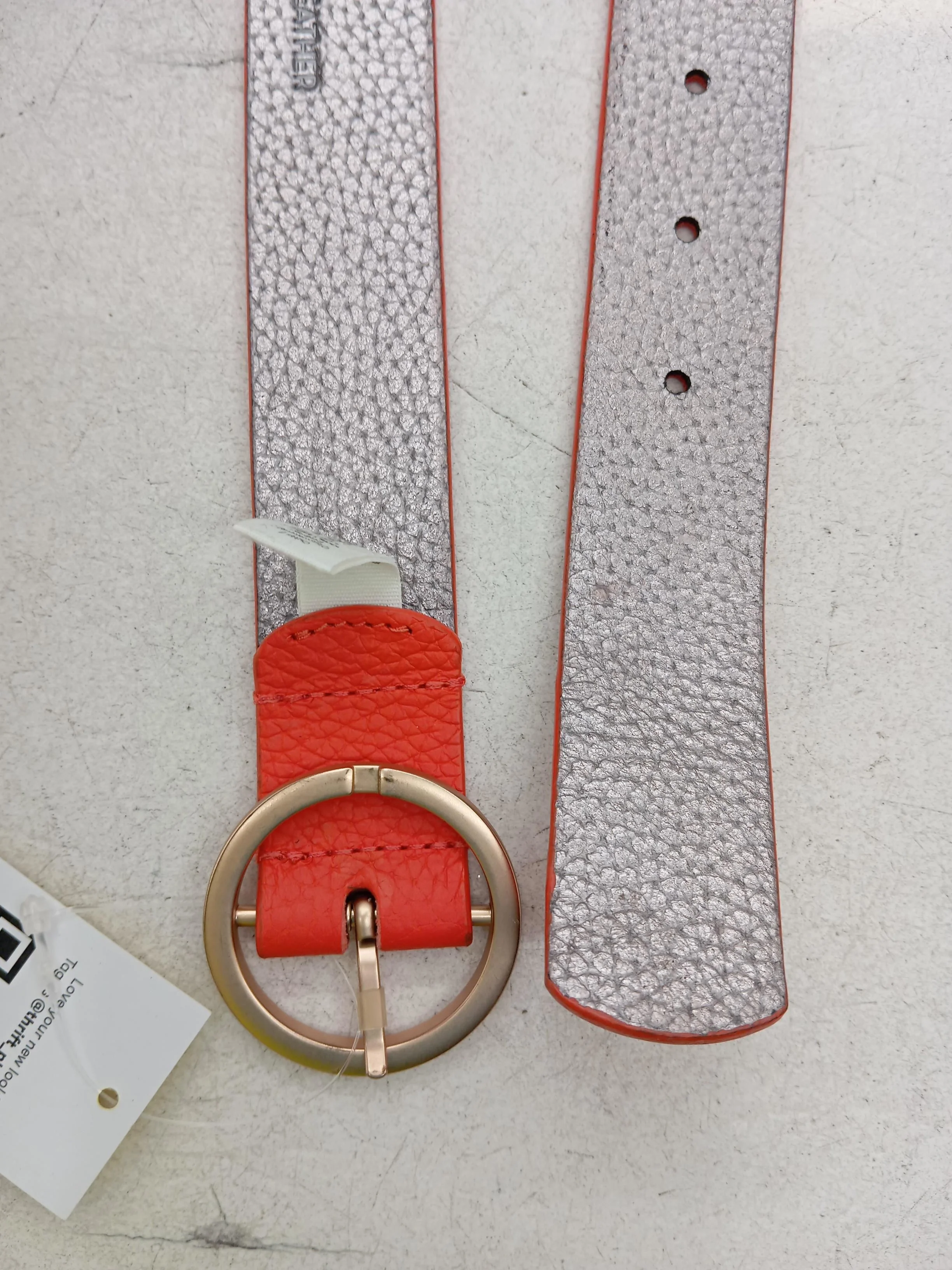 Boden Women's Belt M Orange 100% Leather Basic Belt - Image 4