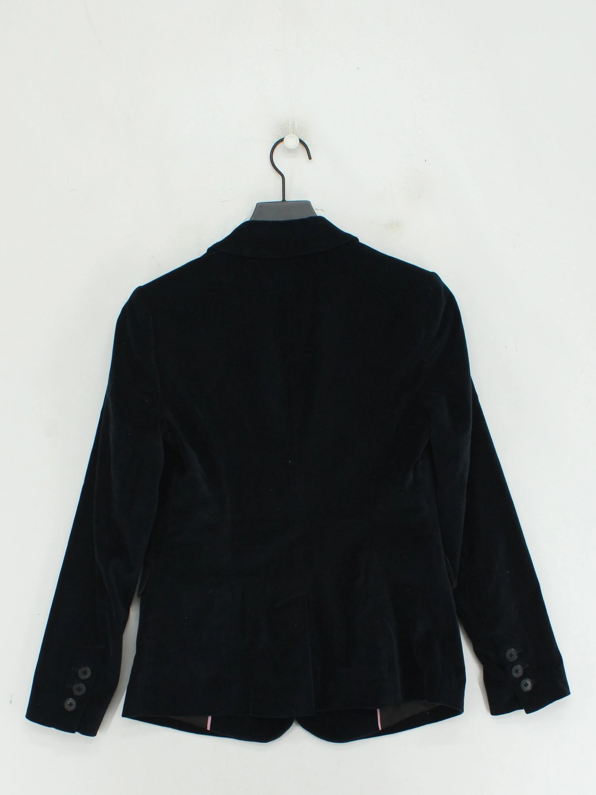 Boden Women's Blazer UK 10 Black Cotton with Elastane Overcoat - Image 2