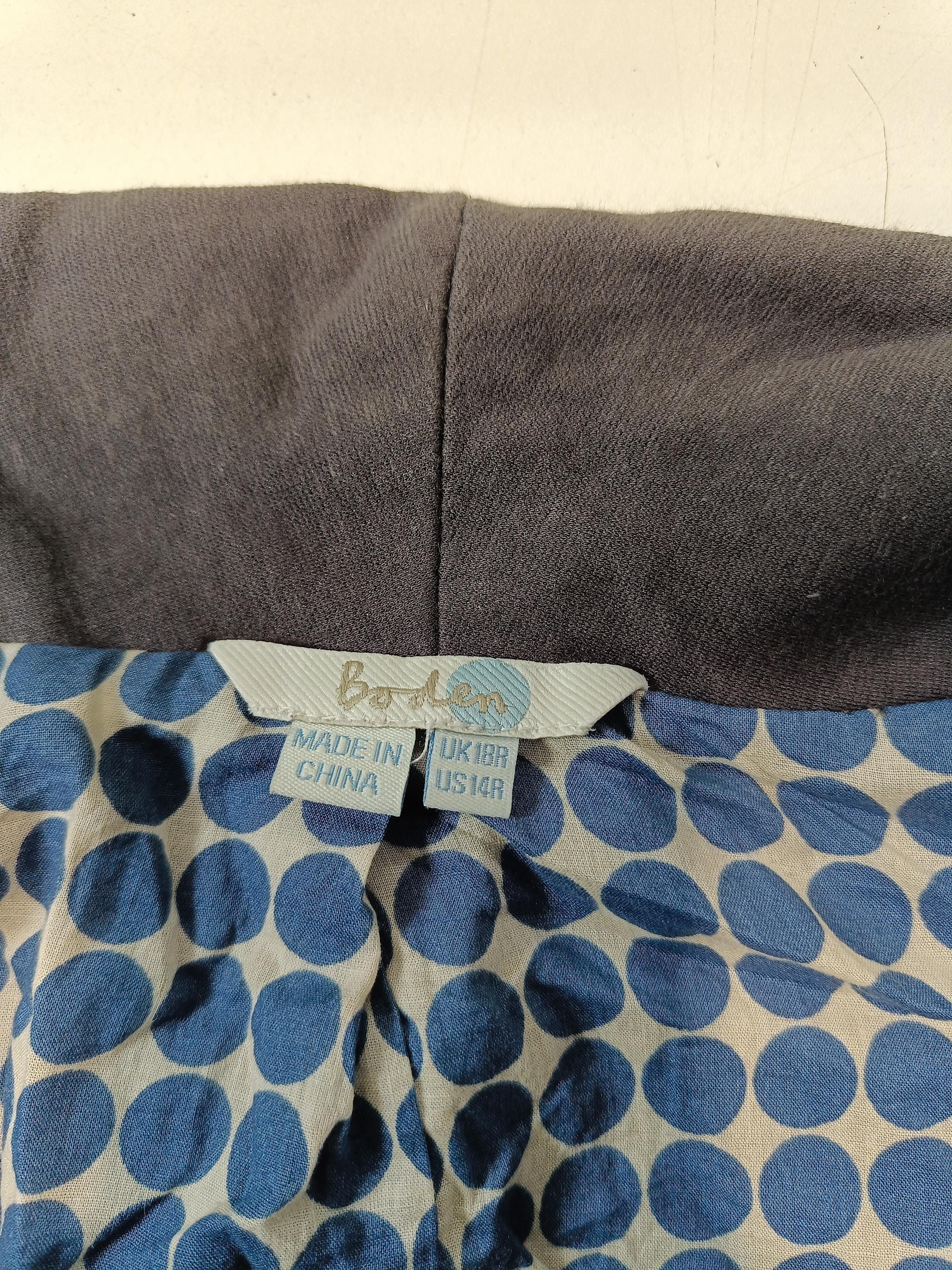 Boden Women's Blazer UK 18 Grey Cotton - Image 7