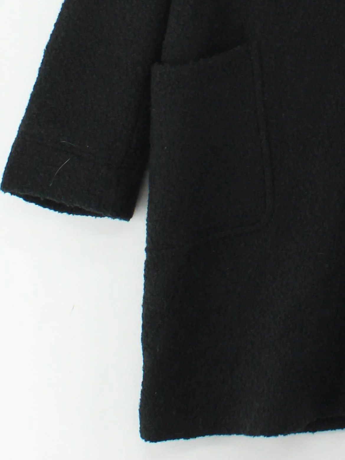 Boden Women's Coat UK 22 Black Acrylic with Wool, Polyamide Overcoat - Image 4