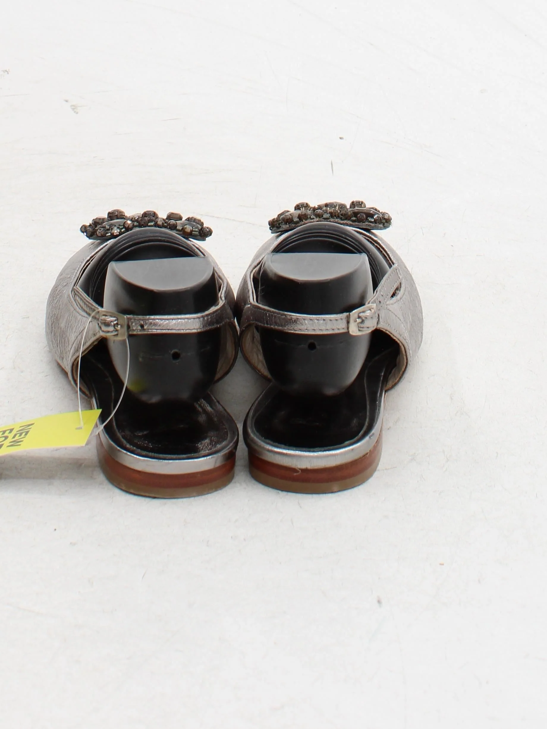 Boden Women's Flat Shoes UK 6 Silver 100% Leather Ballet - Image 3