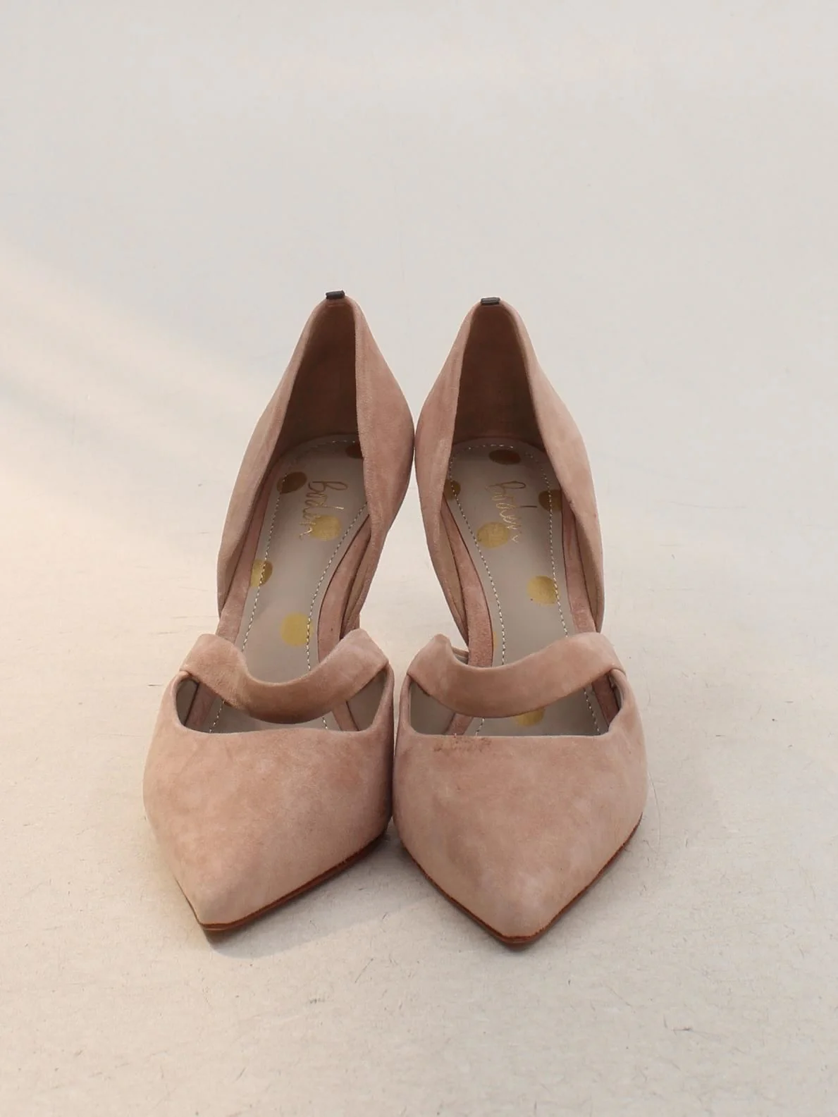 Boden Women's Heels UK 5.5 Tan 100% Suede Court - Image 2