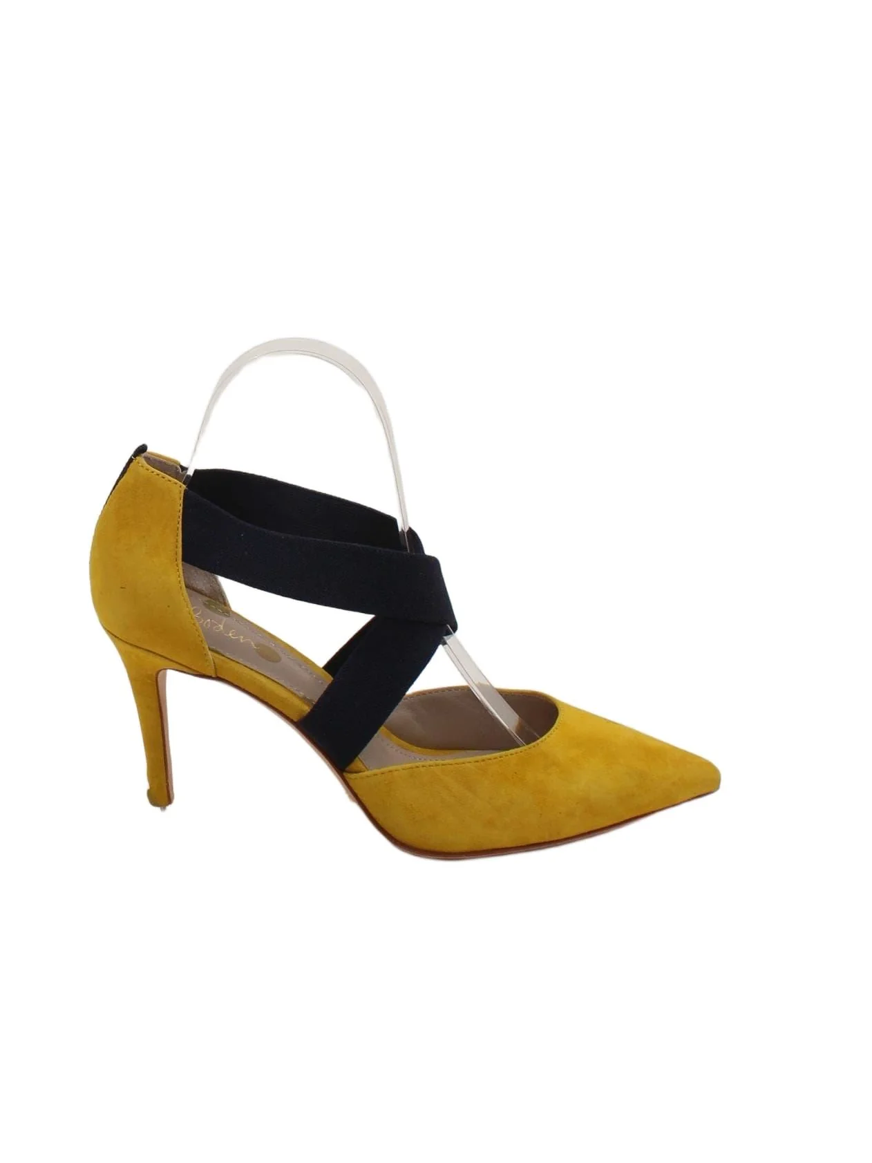 Boden Women's Heels UK 5.5 Yellow 100% Leather Strappy