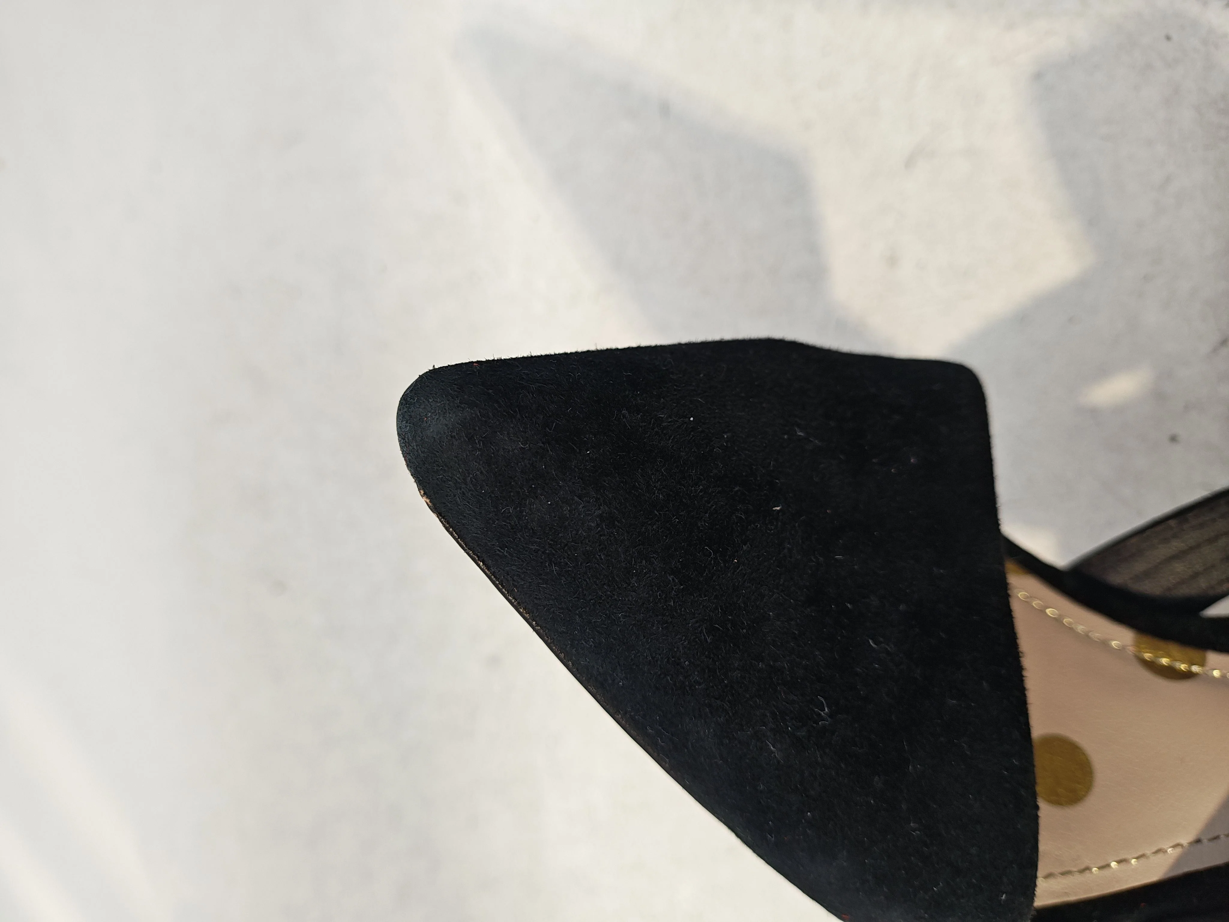 Boden Women's Heels UK 5 Black Polkadot 100% Suede Court - Image 8