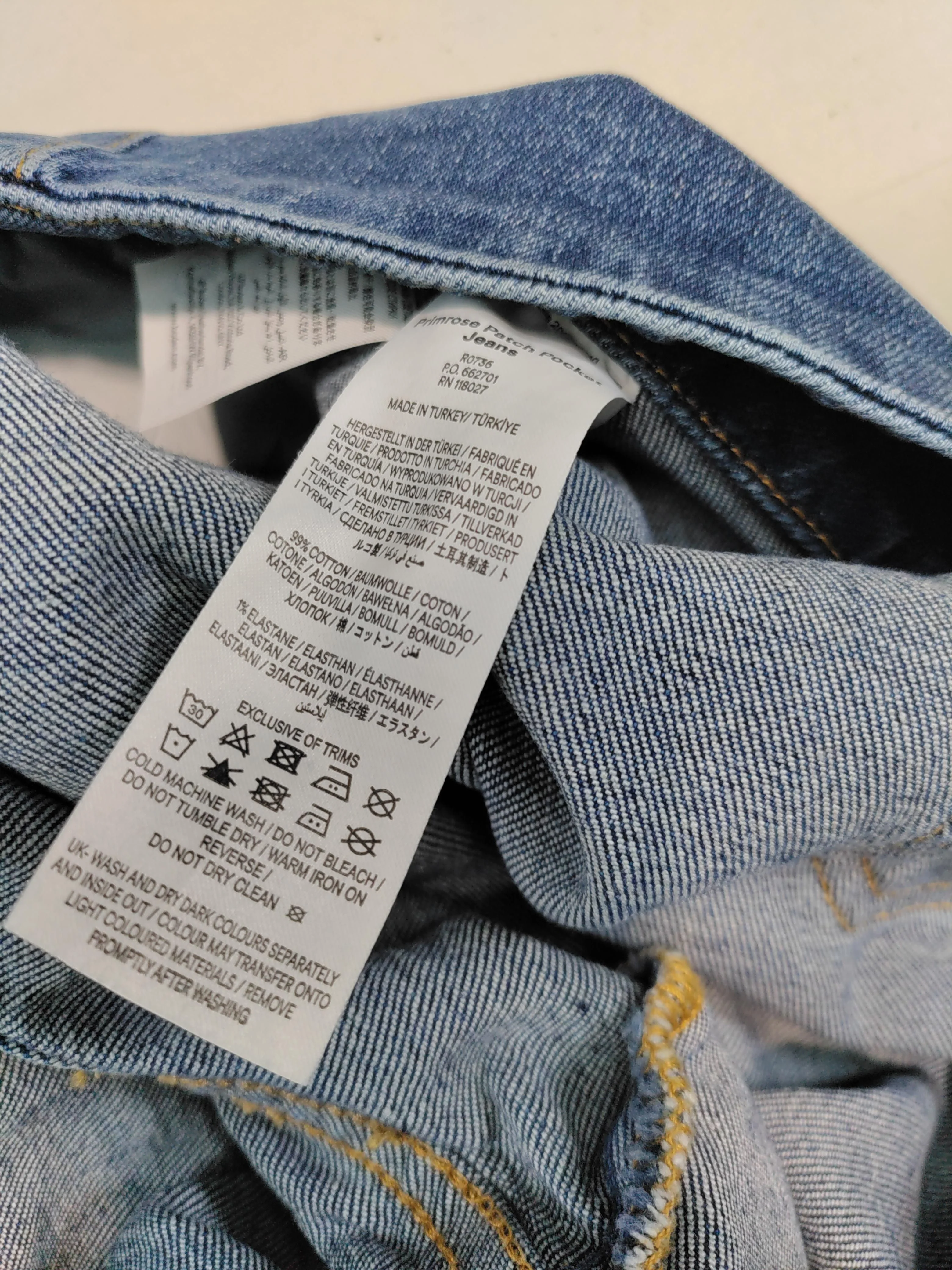 Boden Women's Jeans W 32 in Blue Cotton with Elastane Wide-Leg - Image 6