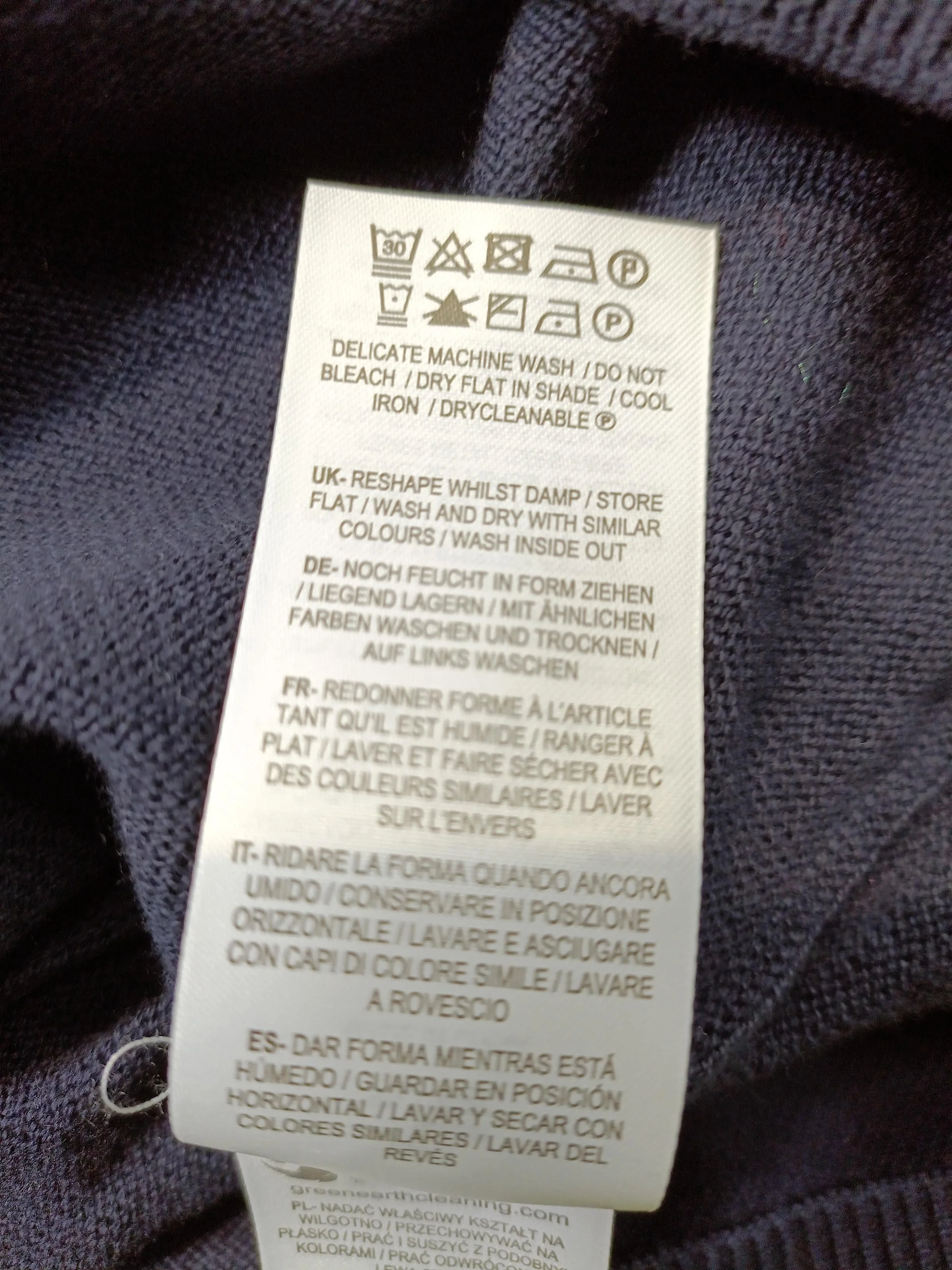 Boden Women's Jumper UK 16 Blue Striped 100% Other Crew Neck Pullover - Image 6