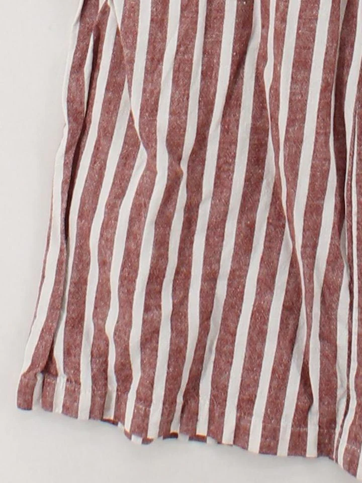 Boden Women's Jumpsuit UK 10 Red Striped Linen with Cotton Wide-Leg Jumpsuit - Image 4