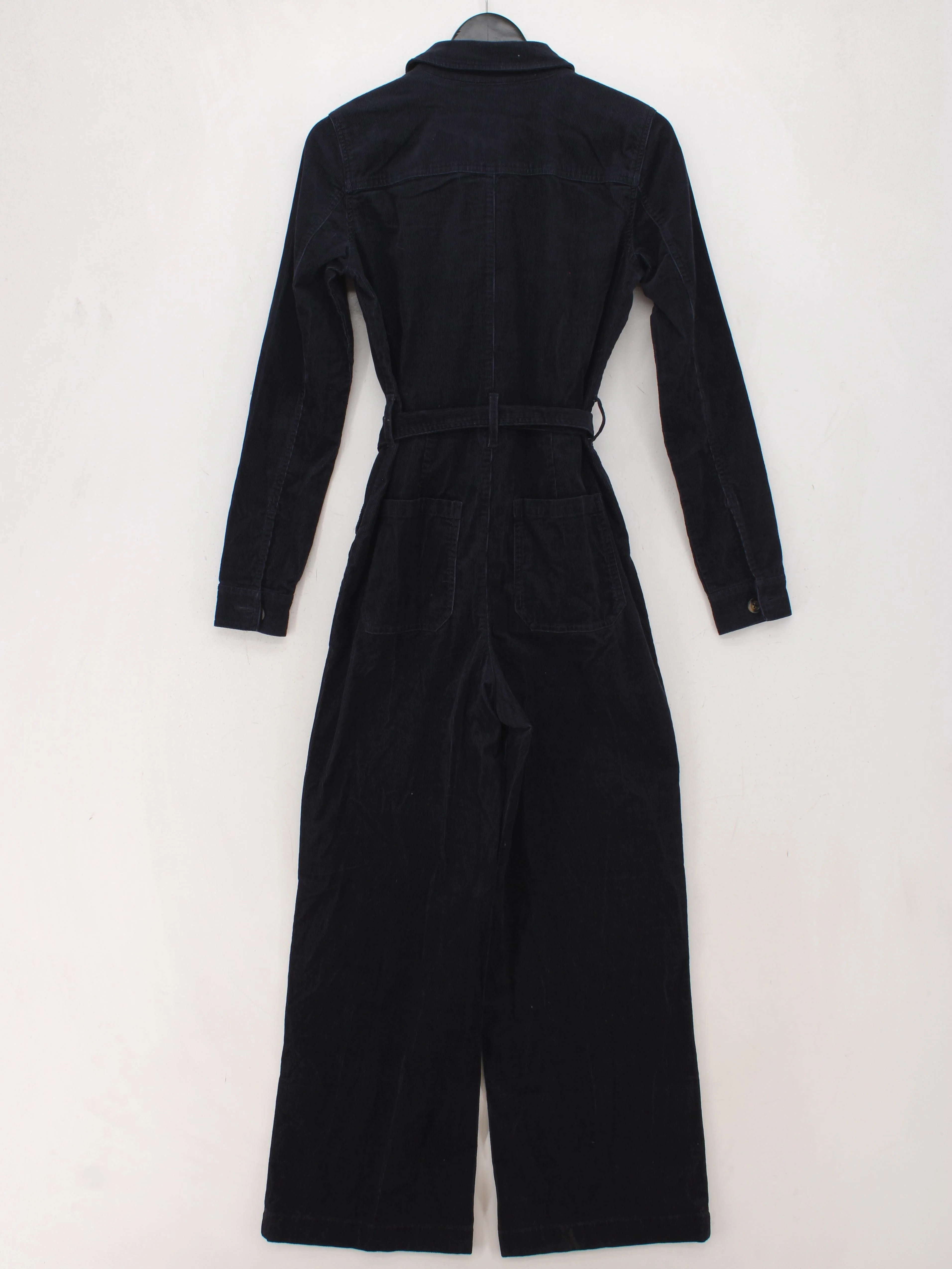 Boden Women's Jumpsuit UK 8 Blue Cotton with Elastane Wide-Leg Jumpsuit - Image 2