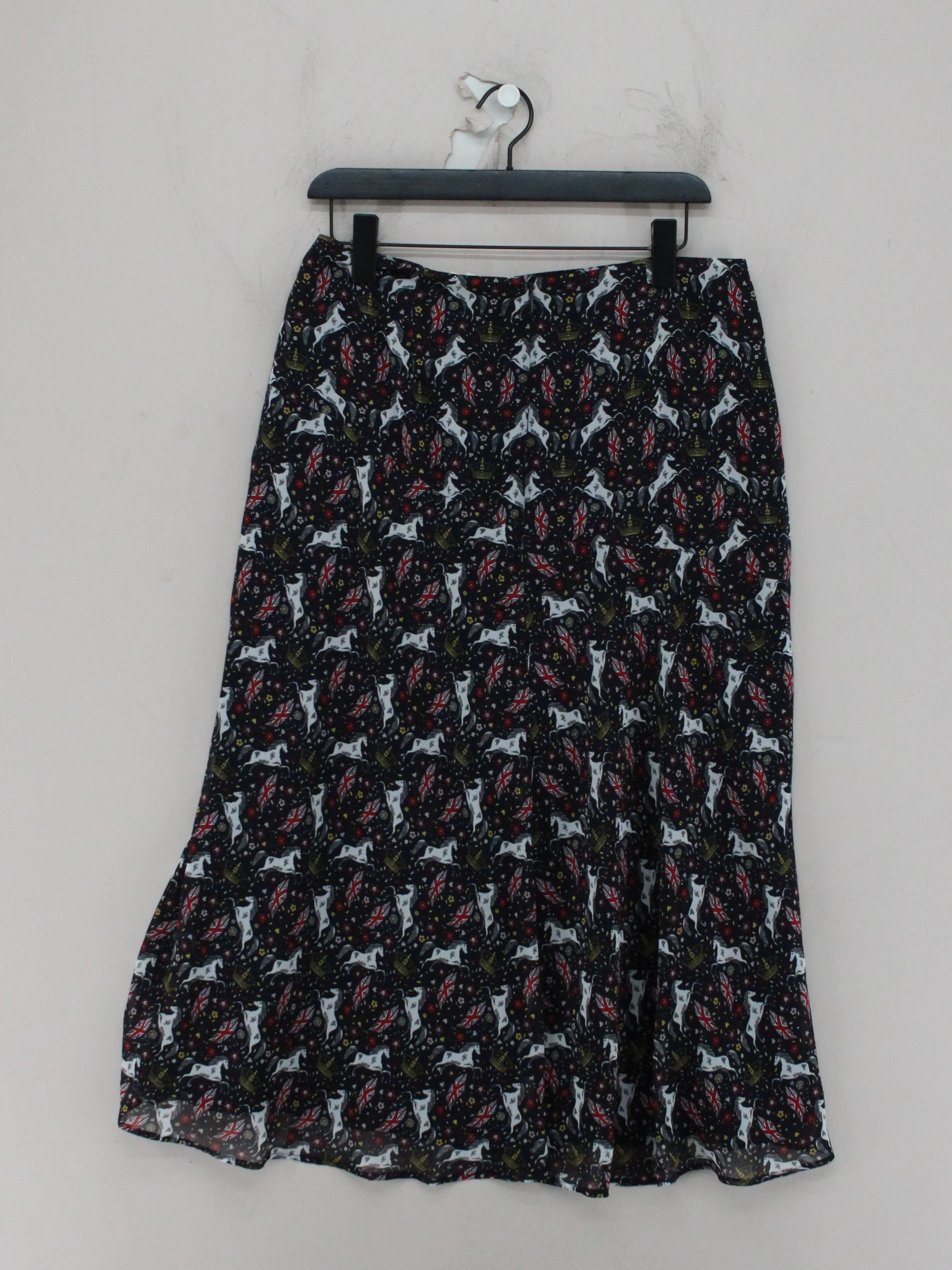 Boden Women's Midi Skirt UK 12 Blue 100% Polyester Midi A-Line - Image 2