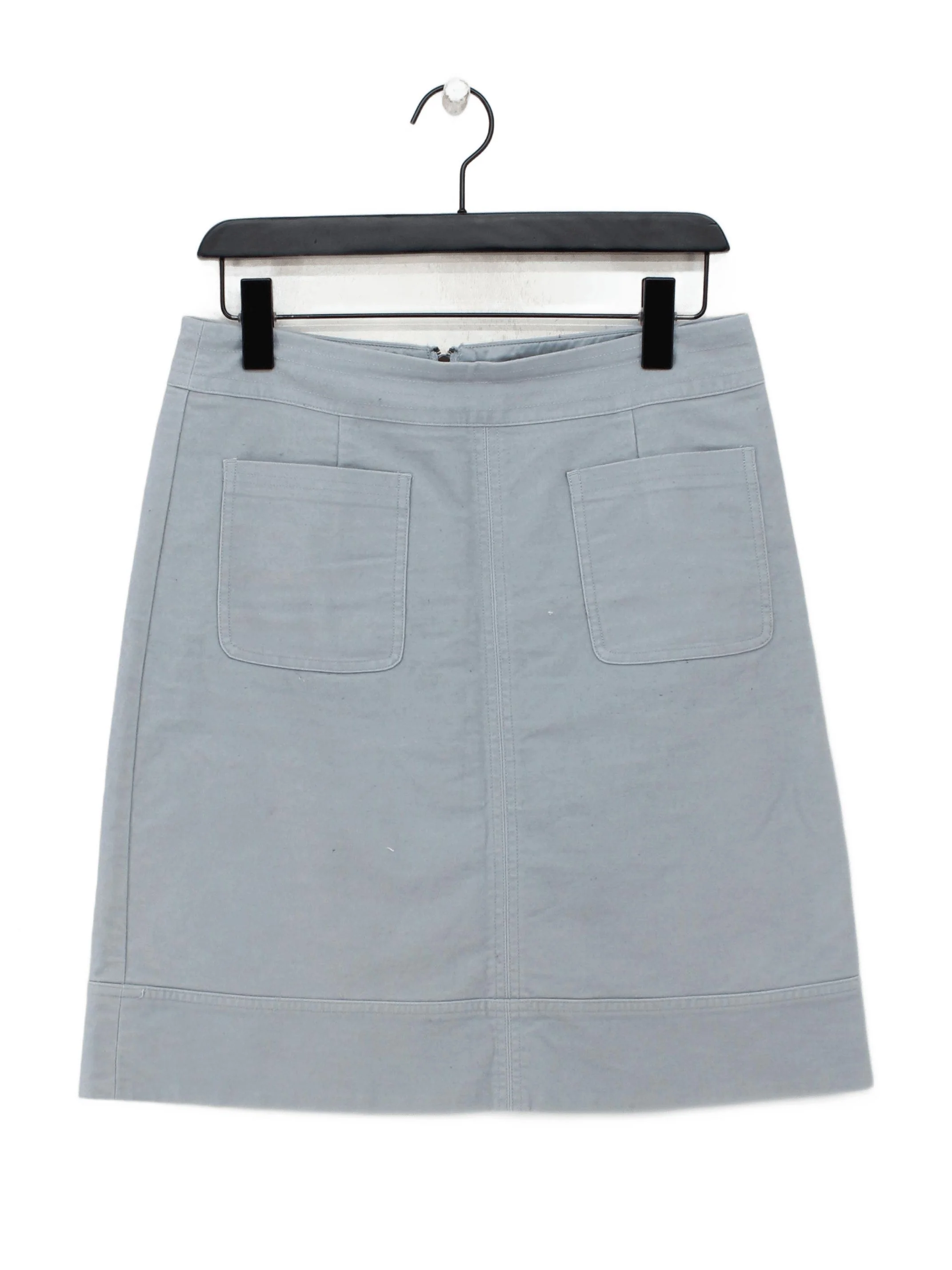 Boden Women's Mini Skirt UK 10 Blue Cotton with Elastane, Polyester Short Mini