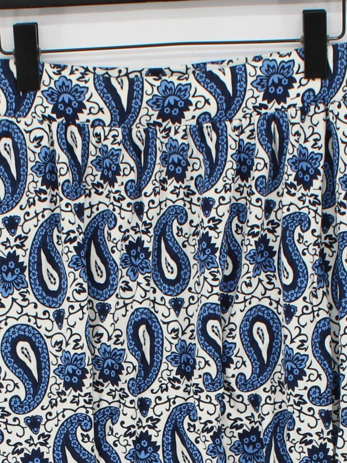 Boden Women's Mini Skirt UK 10 Blue Paisley Viscose with Elastane Short Mini - Image 3
