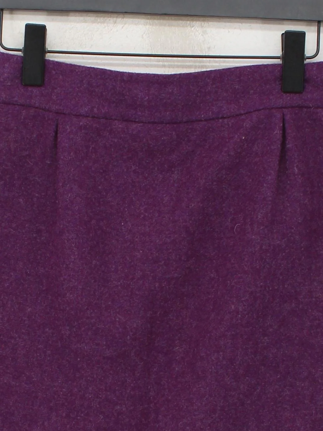 Boden Women's Mini Skirt UK 12 Purple Wool with Acetate Short Mini - Image 3