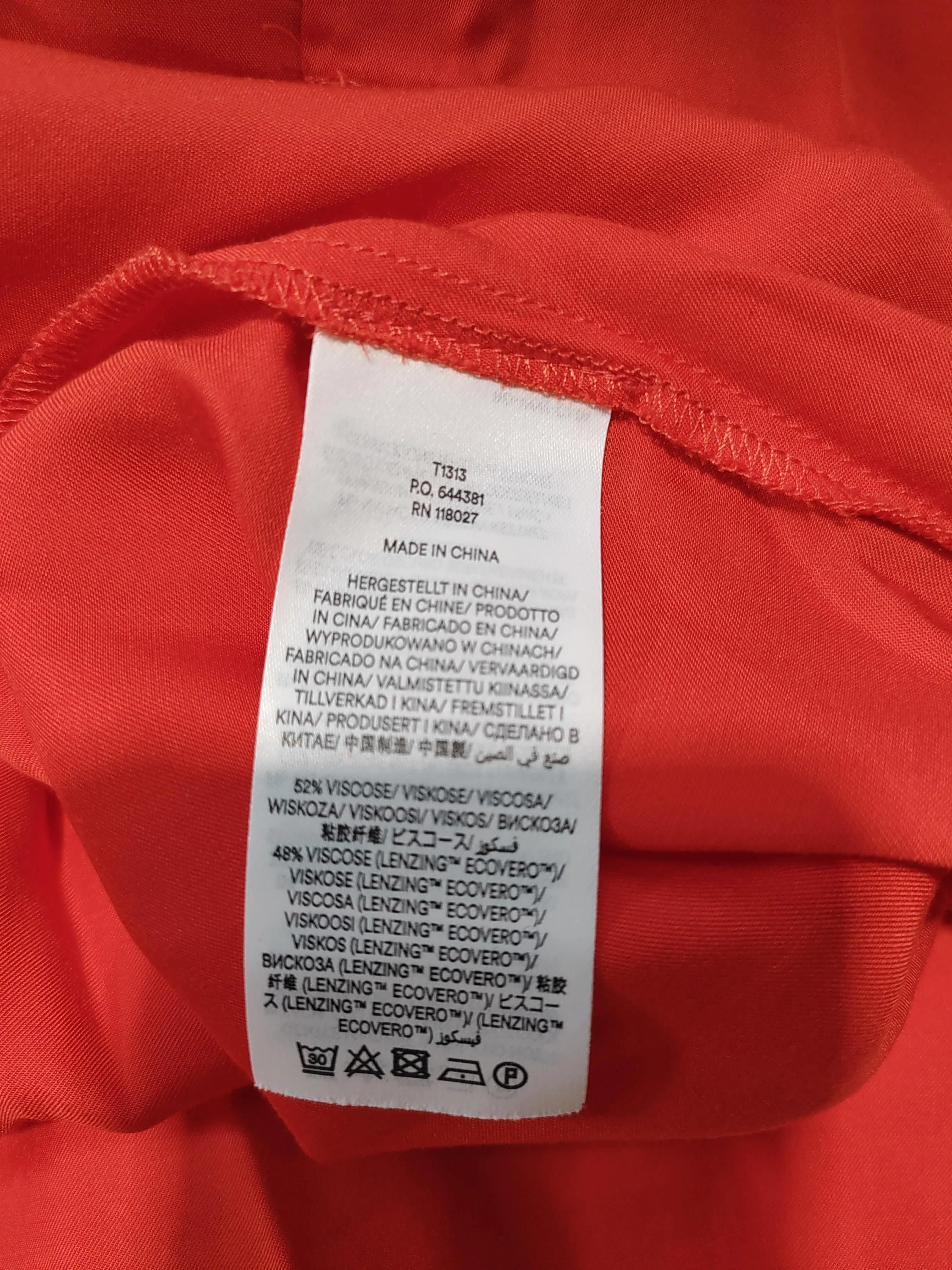 Boden Women's Shirt UK 10 Red 100% Viscose Long Sleeve Collared Basic - Image 7