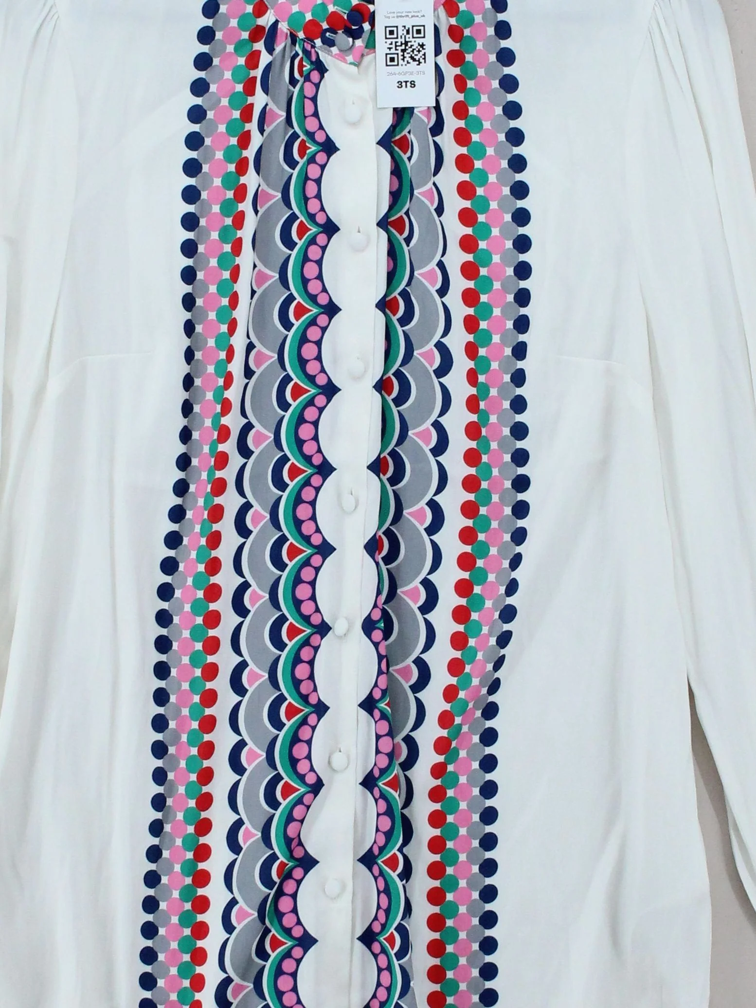 Boden Women's Shirt UK 16 White 100% Polyester Basic - Image 3
