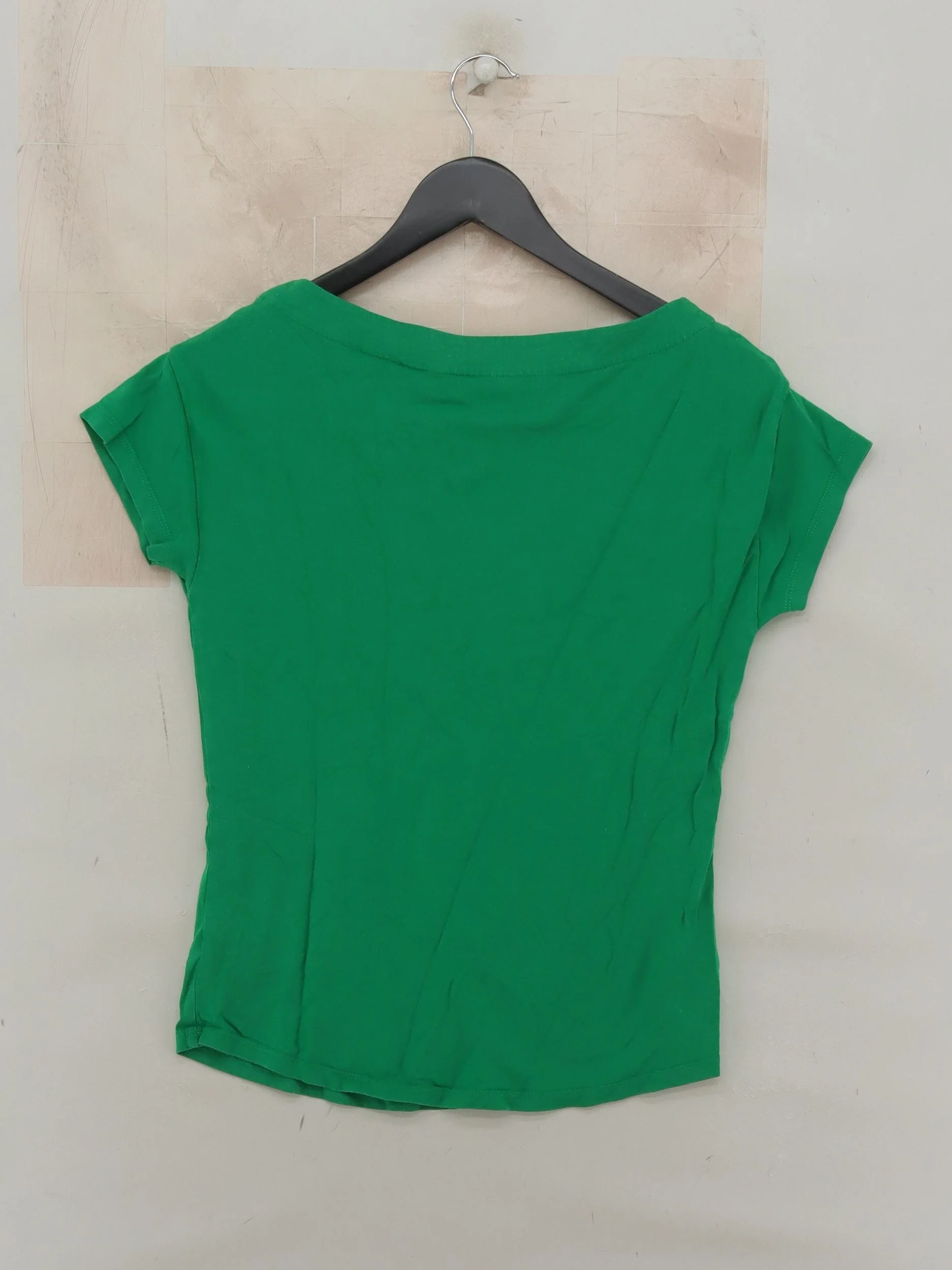 Boden Women's T-Shirt UK 10 Green Cotton with Lyocell Modal Basic - Image 2