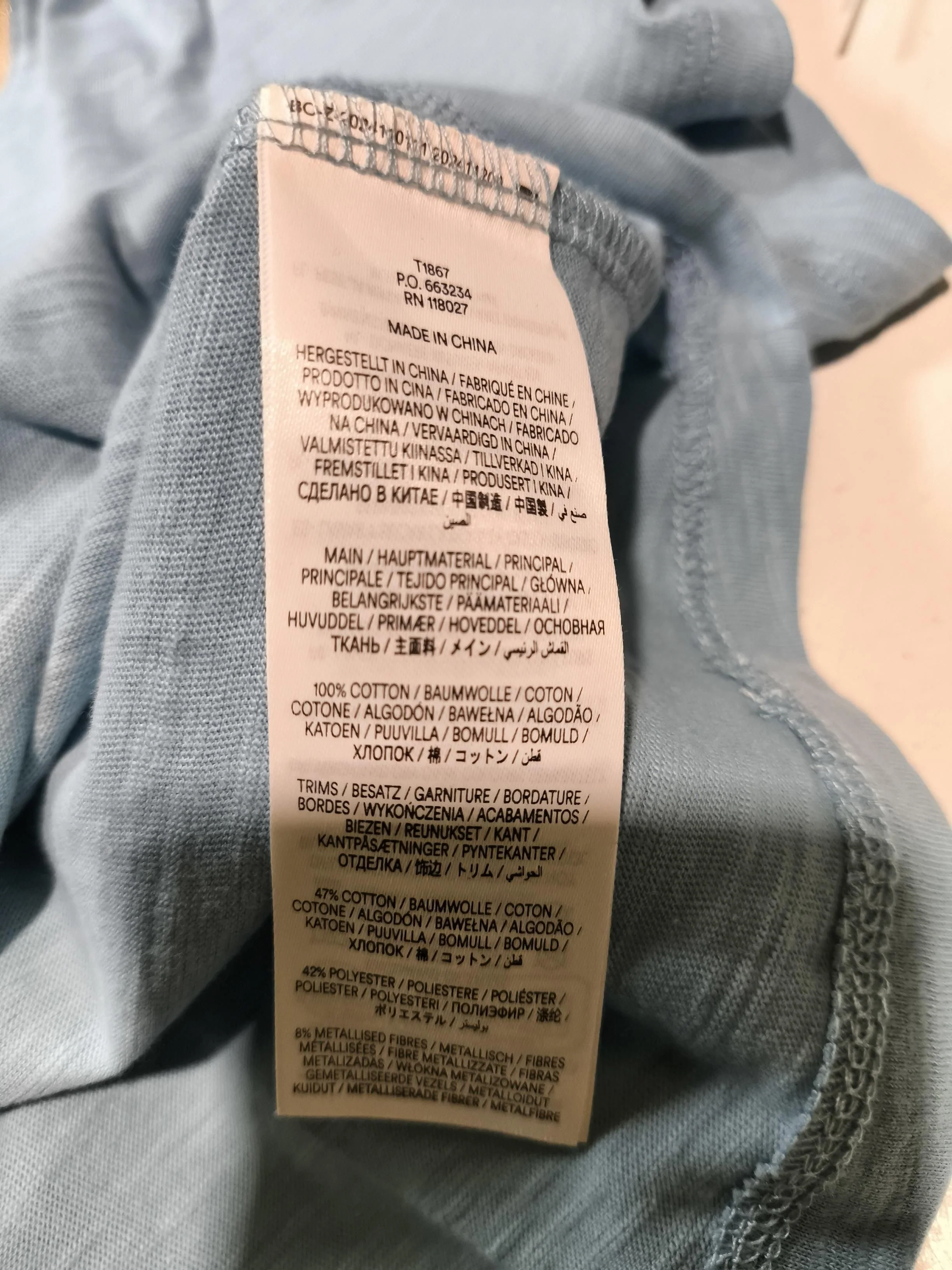 Boden Women's T-Shirt UK 12 Blue Cotton with Polyester, Other Basic - Image 6