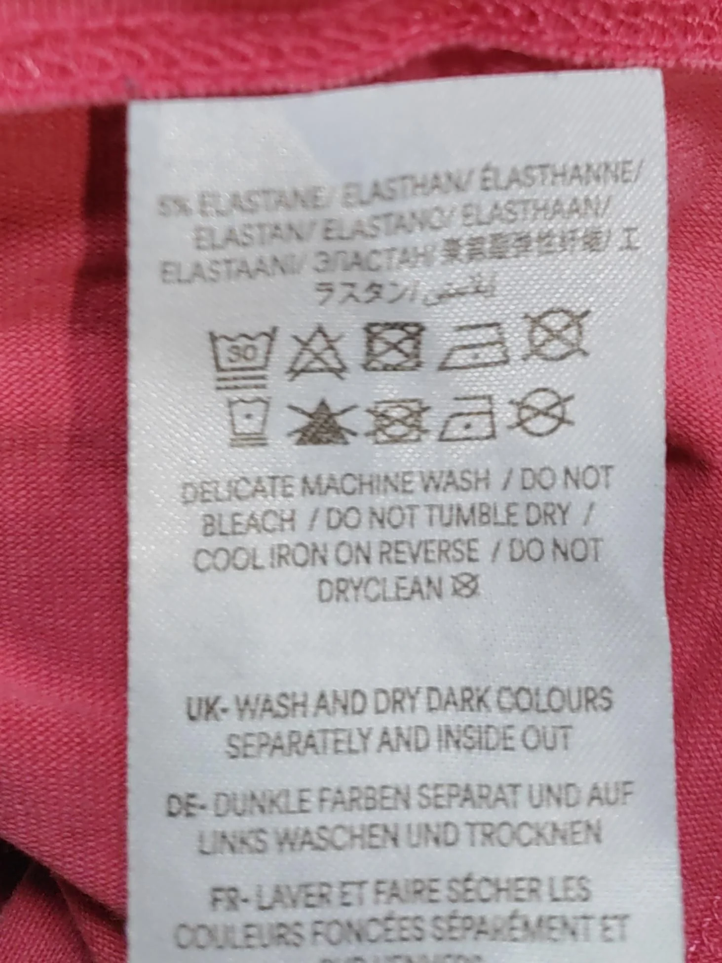 Boden Women's T-Shirt UK 14 Pink Cotton with Elastane Sleeveless V-Neck Basic - Image 7
