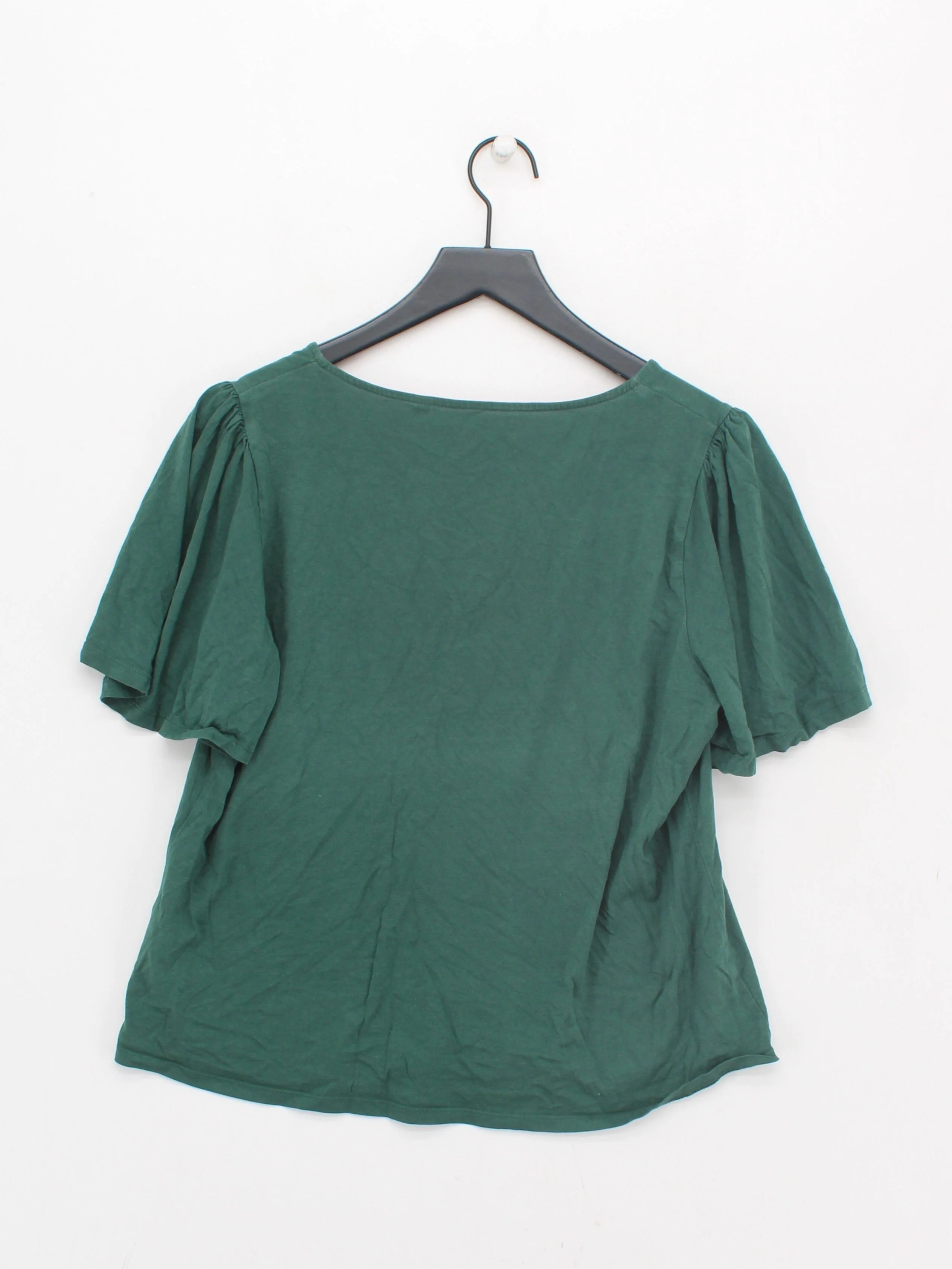 Boden Women's T-Shirt UK 16 Green Cotton with Lyocell Modal Basic - Image 2