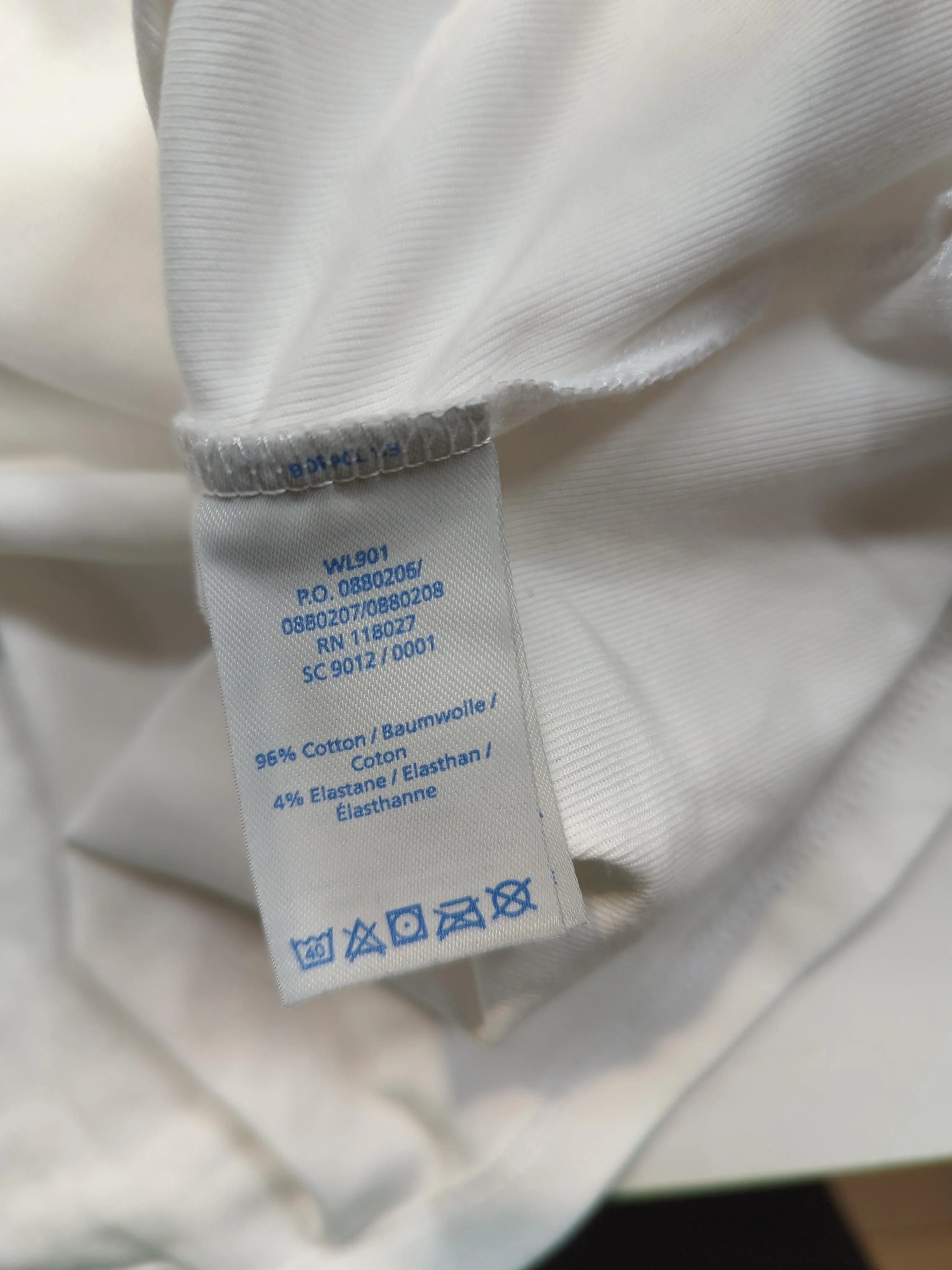 Boden Women's T-Shirt UK 22 White Cotton with Elastane Basic - Image 6