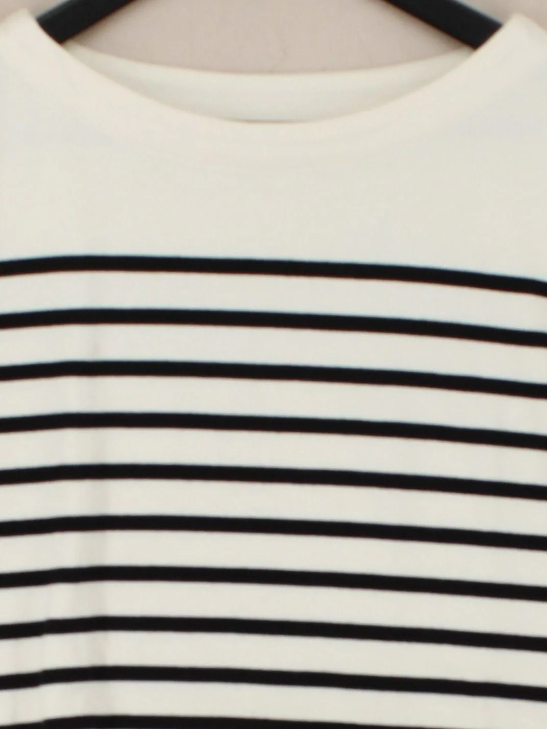 Boden Women's Top M Cream Striped 100% Cotton Short Sleeve Round Neck Jersey - Image 3