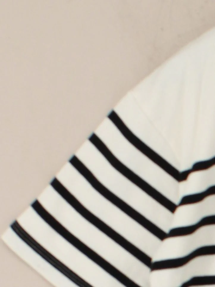 Boden Women's Top M Cream Striped 100% Cotton Short Sleeve Round Neck Jersey - Image 4