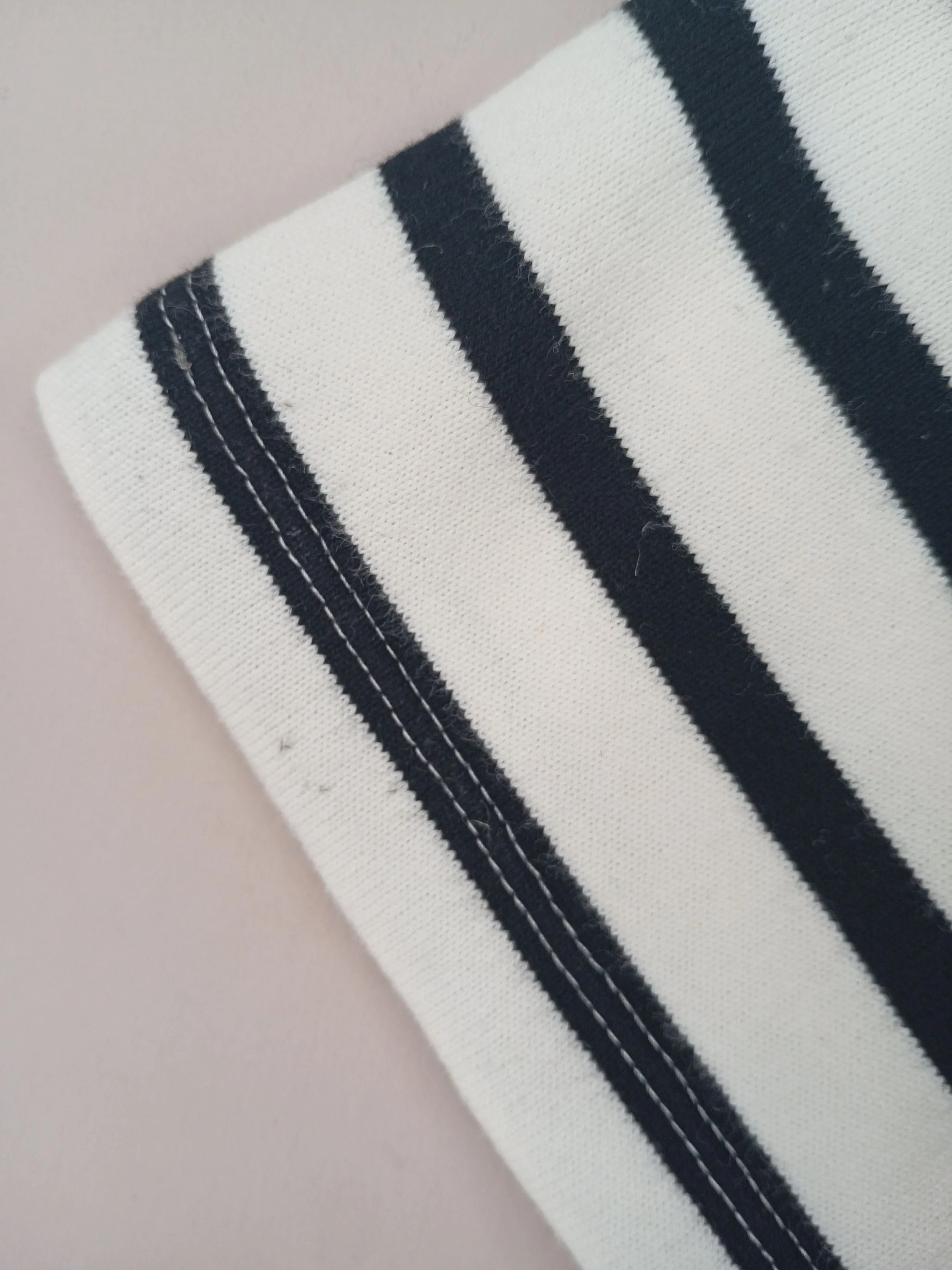 Boden Women's Top M Cream Striped 100% Cotton Short Sleeve Round Neck Jersey - Image 7