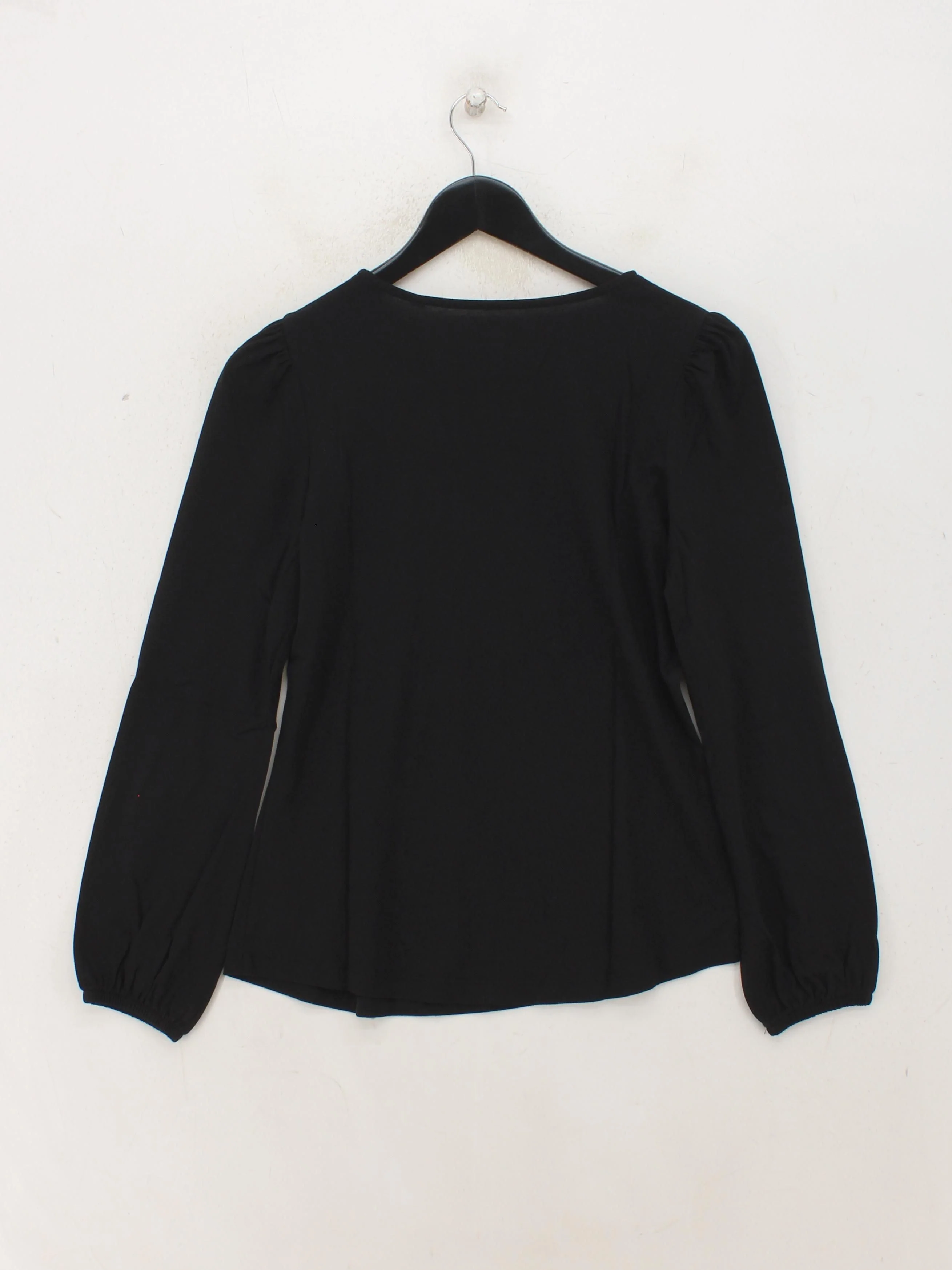Boden Women's Top UK 10 Black Cotton with Lyocell Modal Basic - Image 2