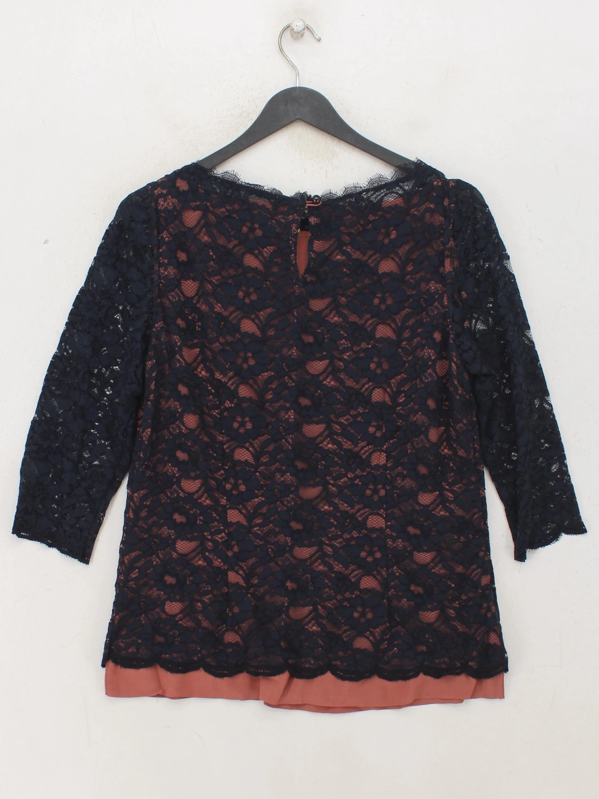 Boden Women's Top UK 10 Multi Floral 100% Other 3/4 Sleeve Round Neck Basic - Image 2