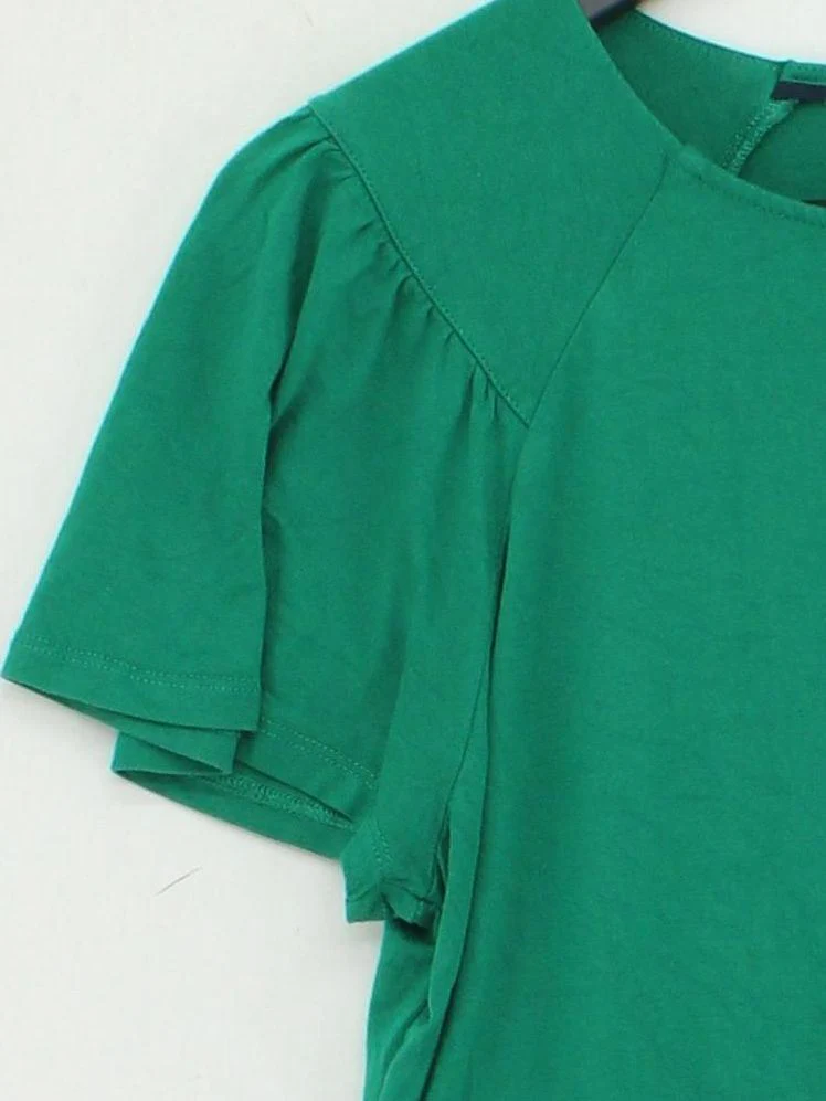 Boden Women's Top UK 12 Green Viscose with Elastane Basic - Image 4