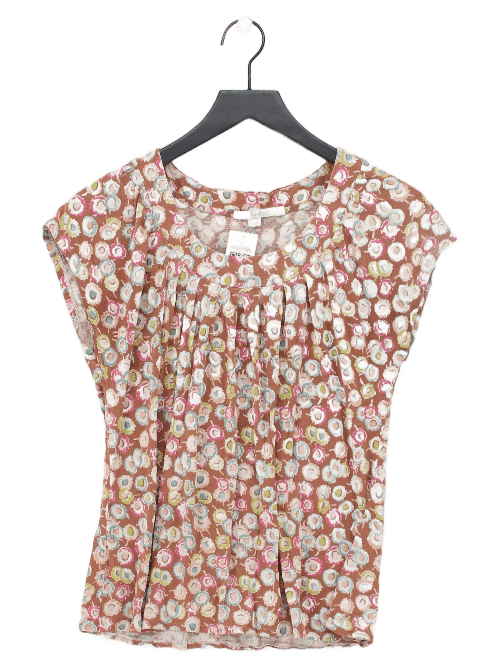 Boden Women's Top UK 12 Multi Viscose with Elastane Basic