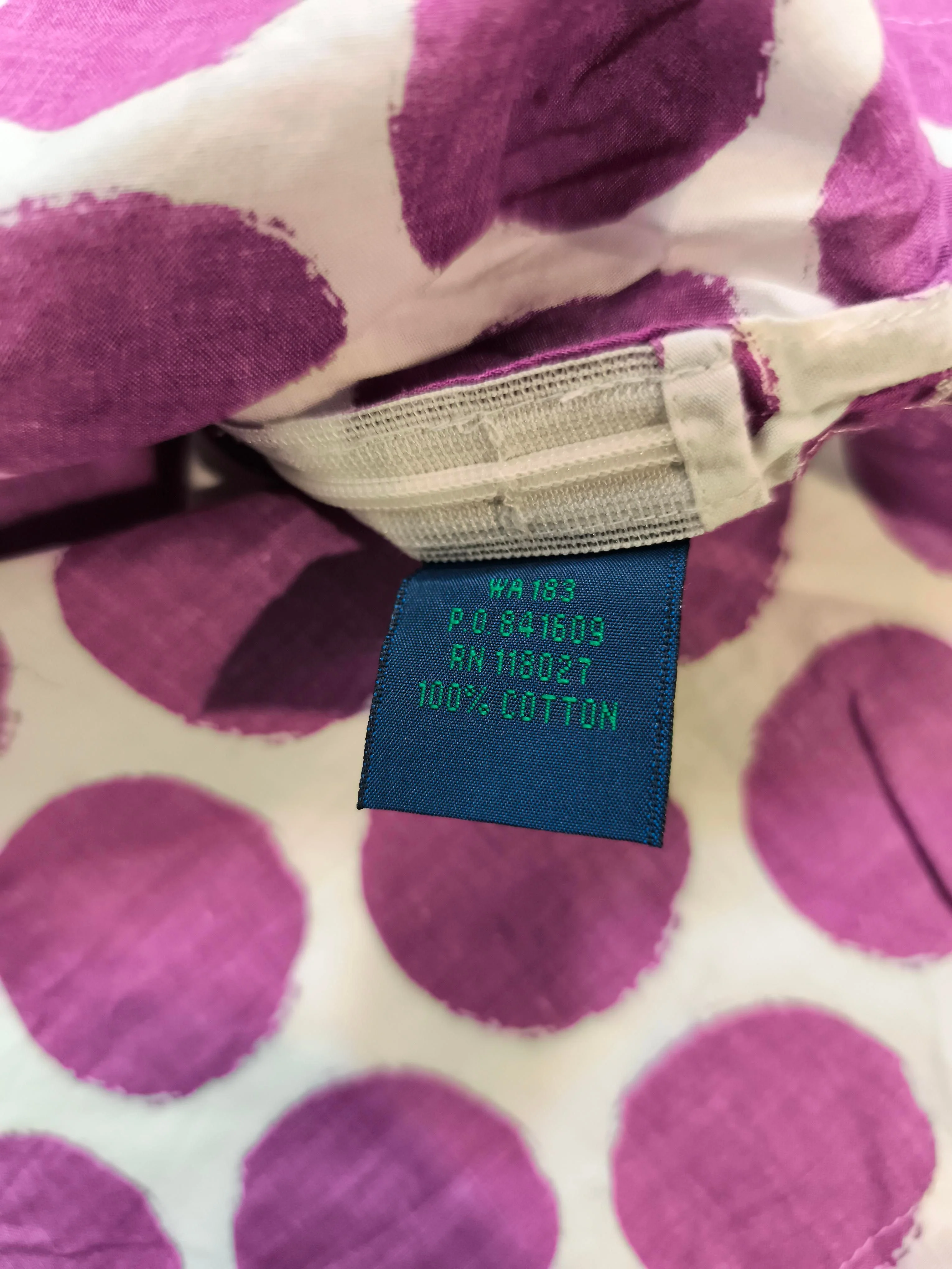 Boden Women's Top UK 18 Purple Polkadot 100% Cotton Sleeveless V-Neck Basic - Image 6