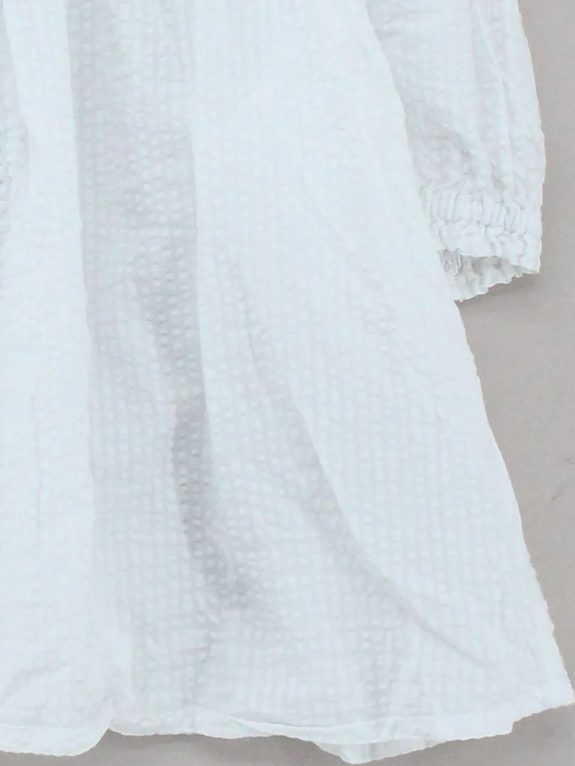 Boden Women's Top XL White 100% Cotton Short Sleeve Round Neck Basic - Image 4