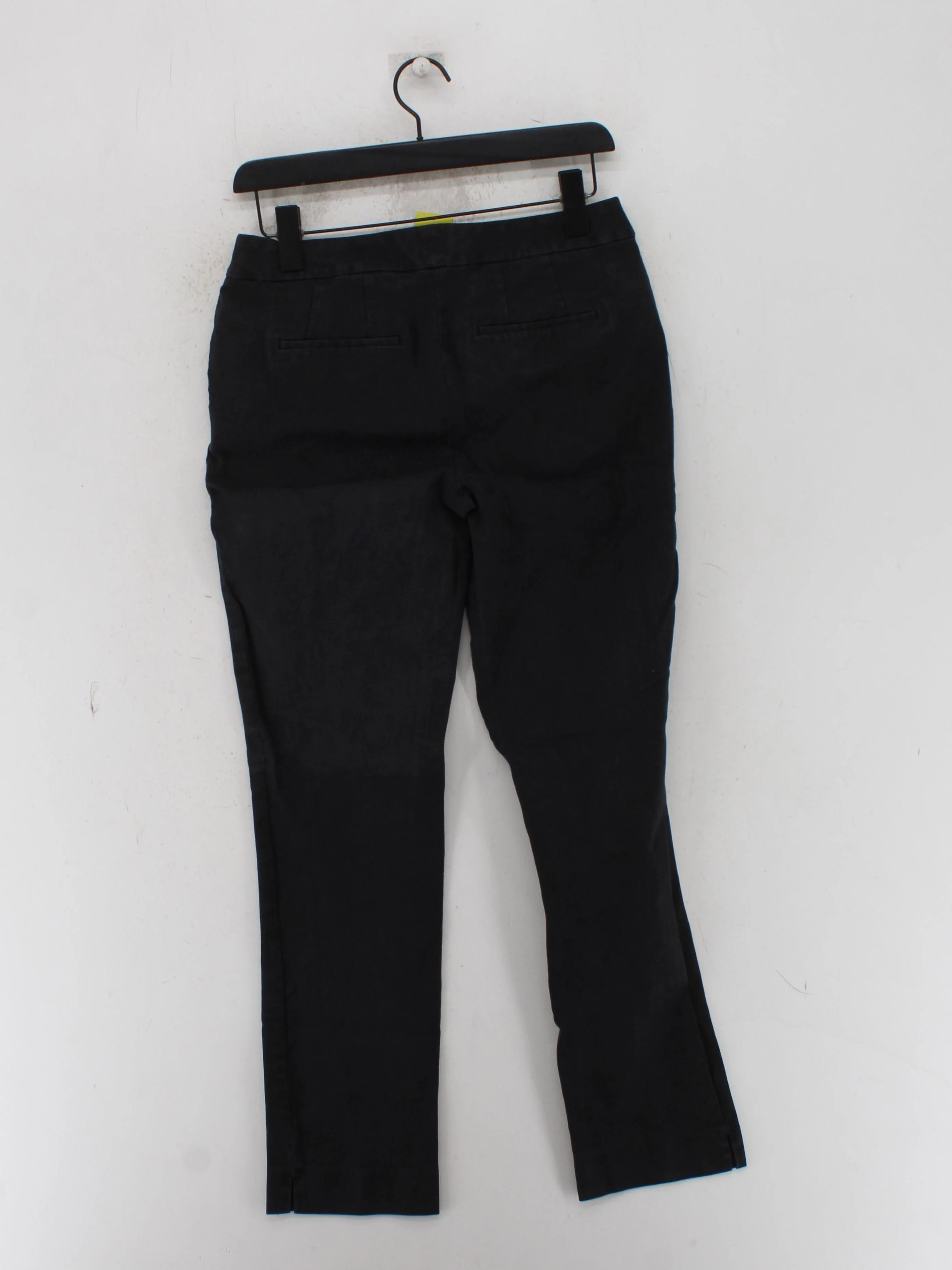 Boden Women's Trousers UK 10 Black Cotton with Elastane Straight Chino - Image 2