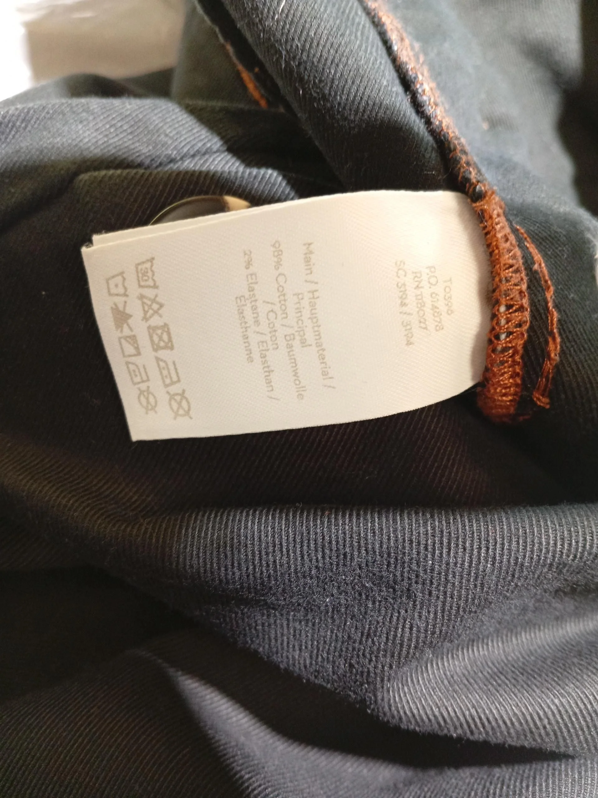 Boden Women's Trousers UK 10 Black Cotton with Elastane Wide-Leg Chino - Image 7