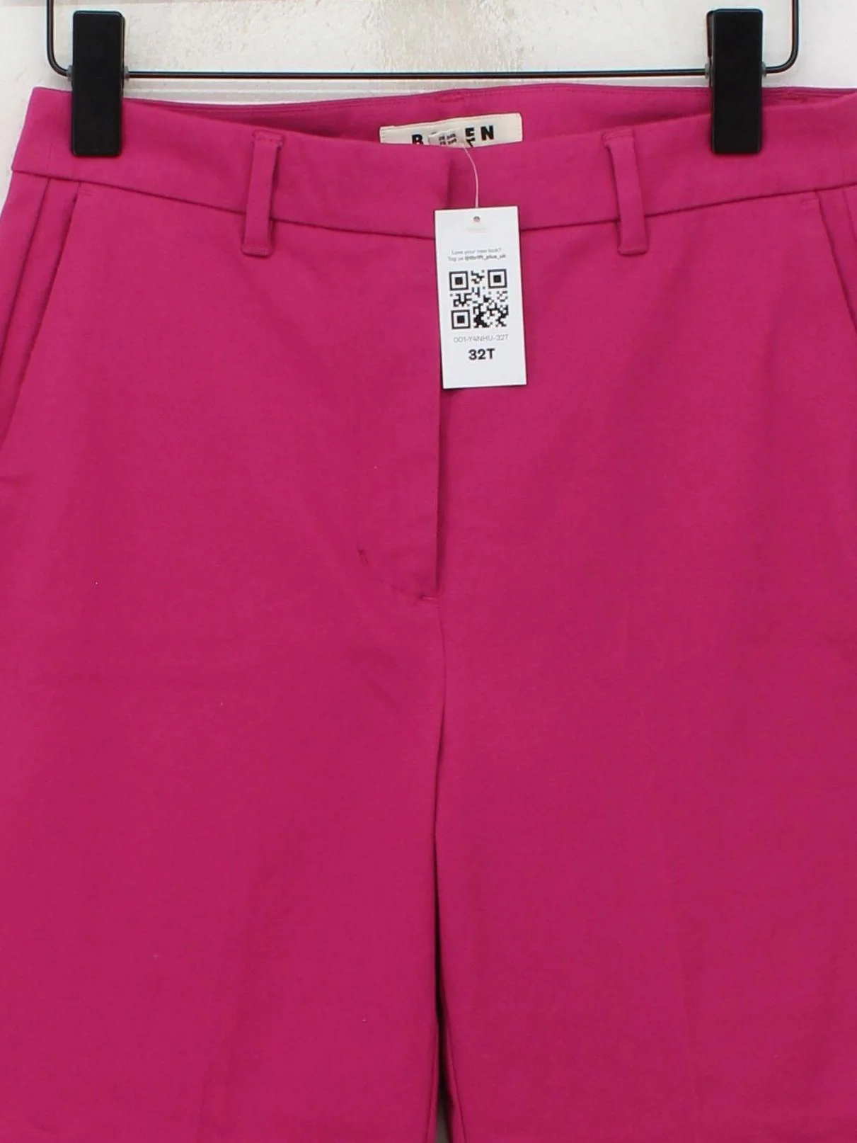 Boden Women's Trousers UK 10 Pink Cotton with Elastane Flared Chino - Image 3