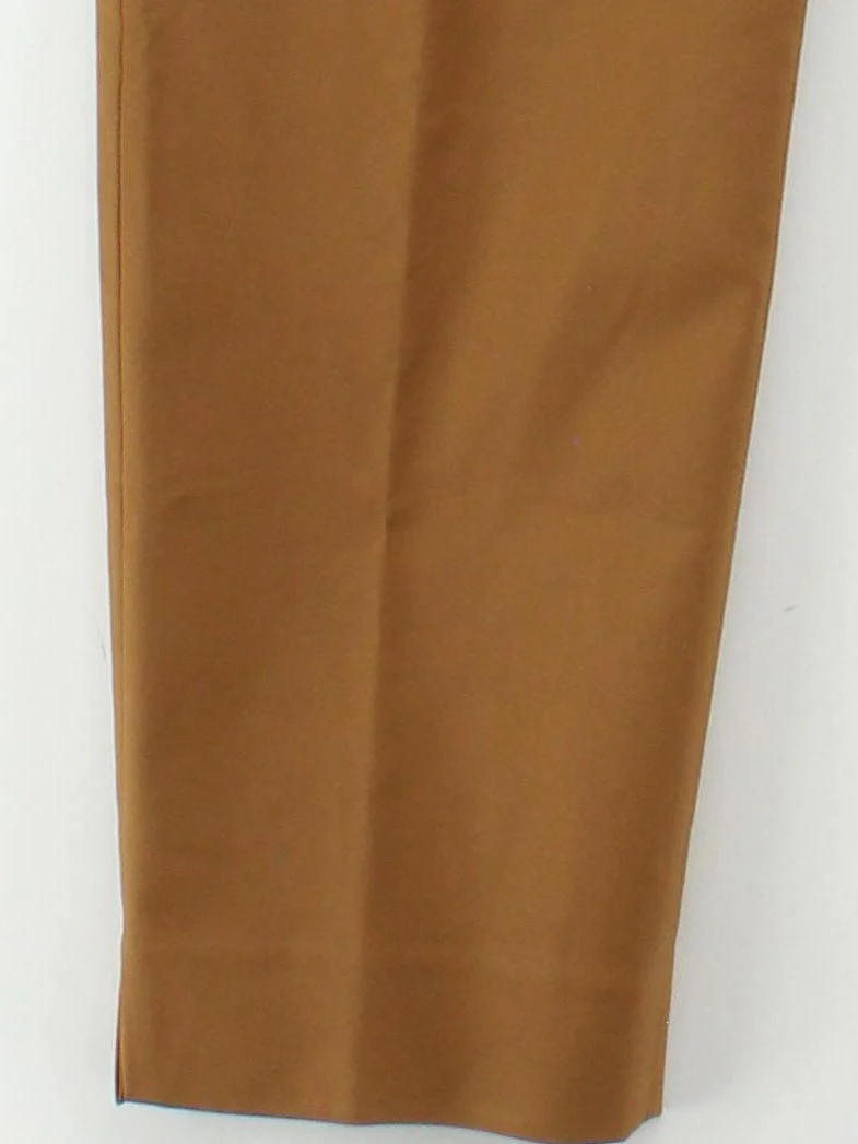 Boden Women's Trousers UK 16 Brown Cotton with Elastane Straight Chino - Image 4