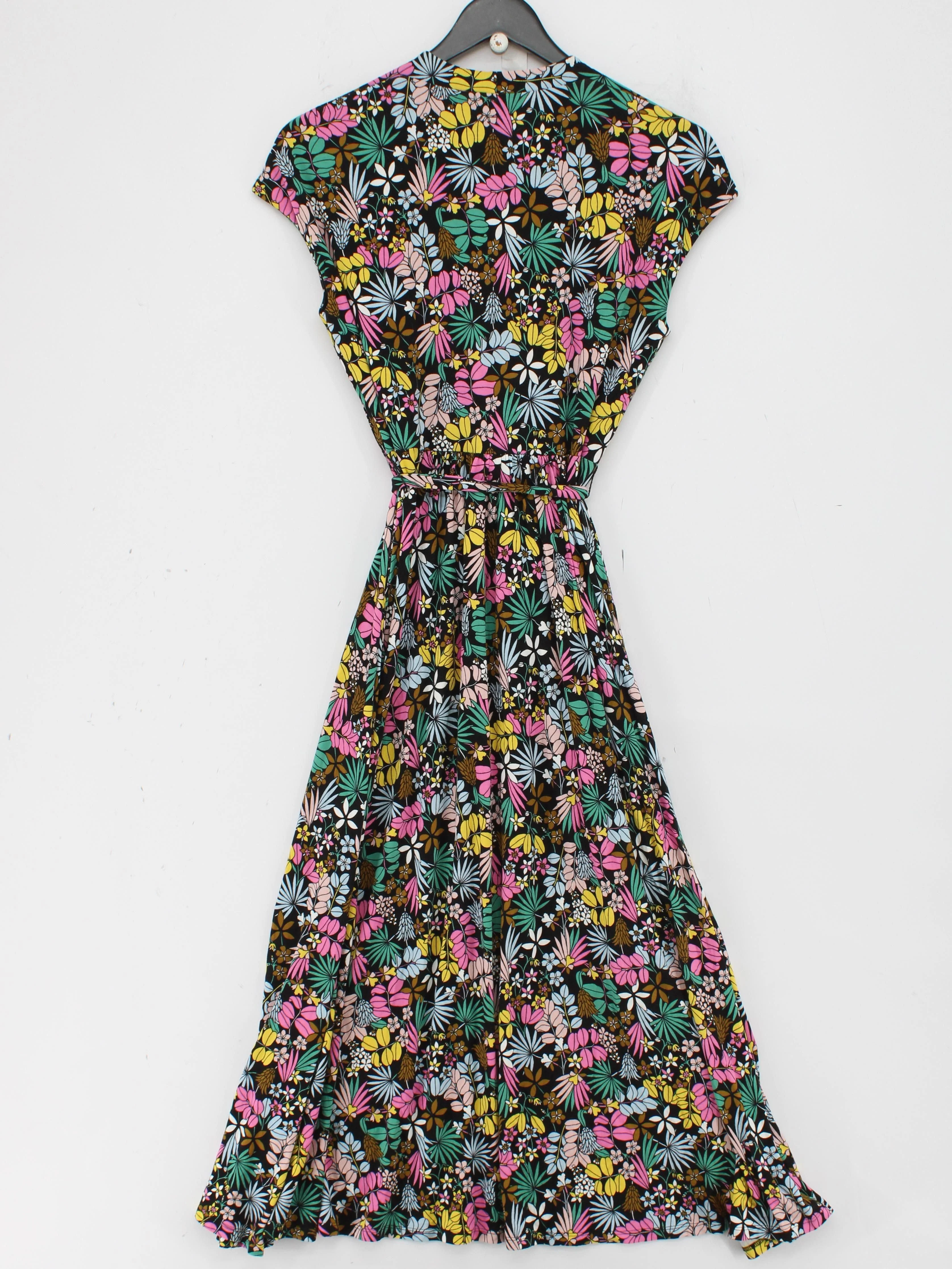 Boden Wrap Midi Dress UK10 in Multi - Image 2