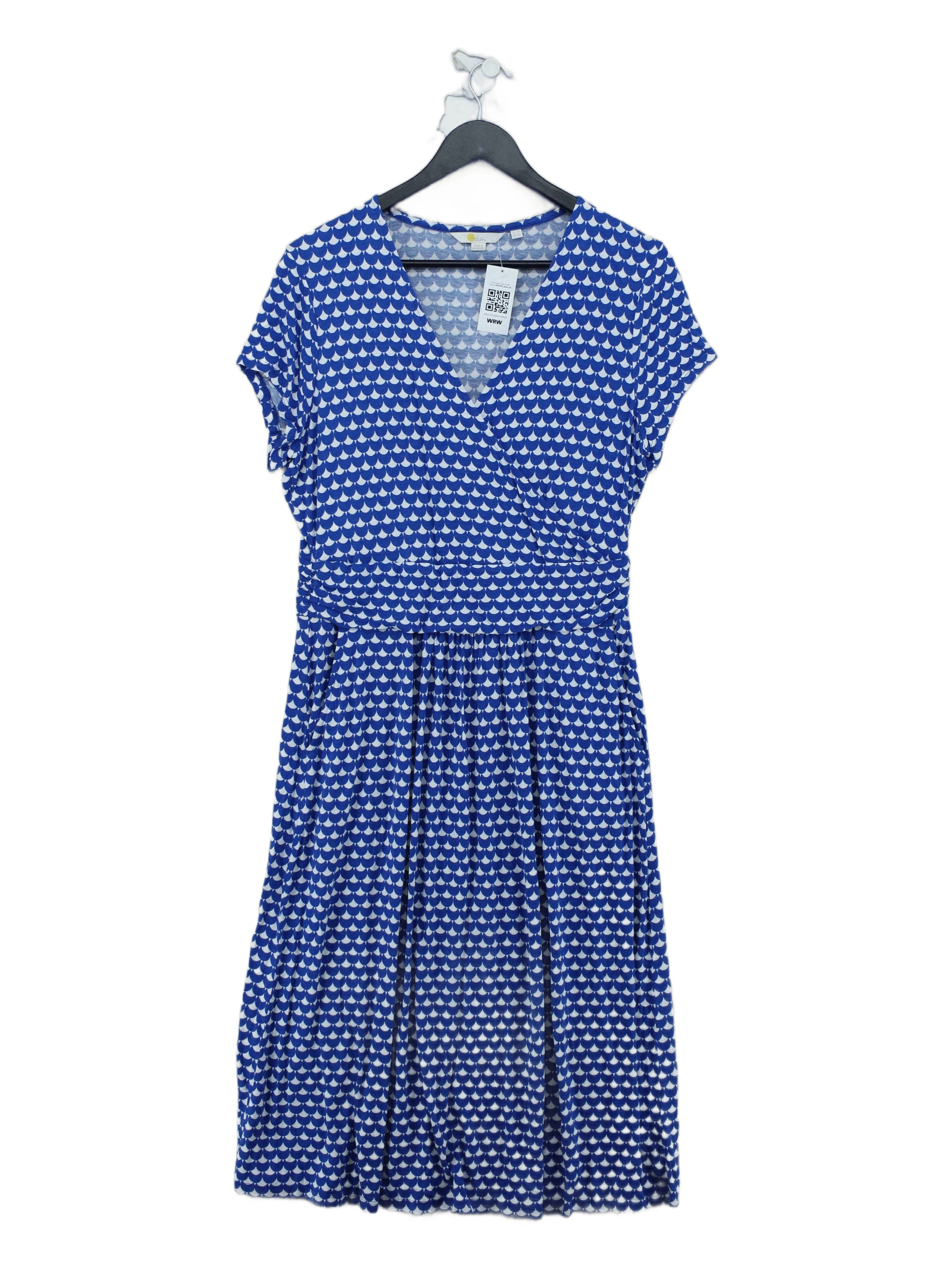 Boden Wrap Midi Dress UK16 in Blue